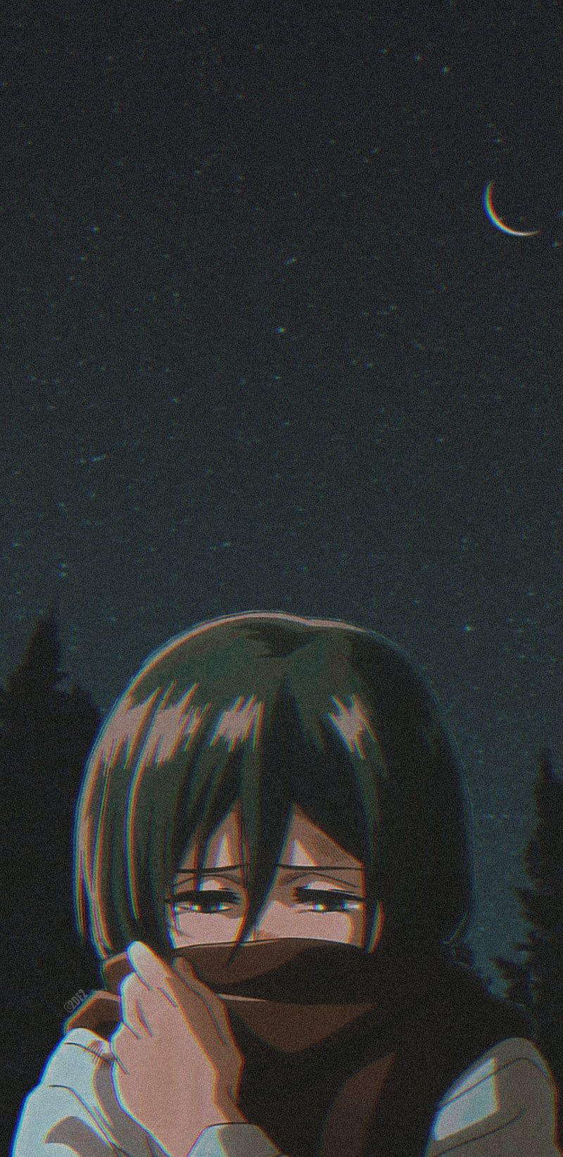 800x1644 Attack on titan, mikasa, HD phone wallpaper