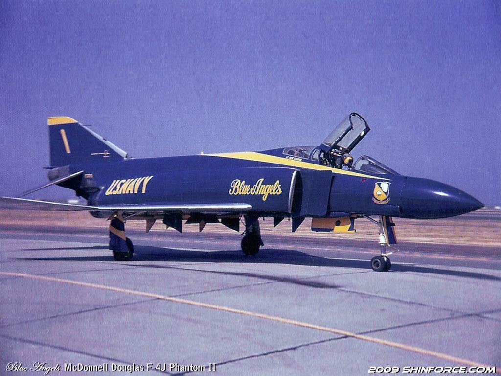 1024x768 McDonnell Douglas F 4J Phantom II Angels, United States