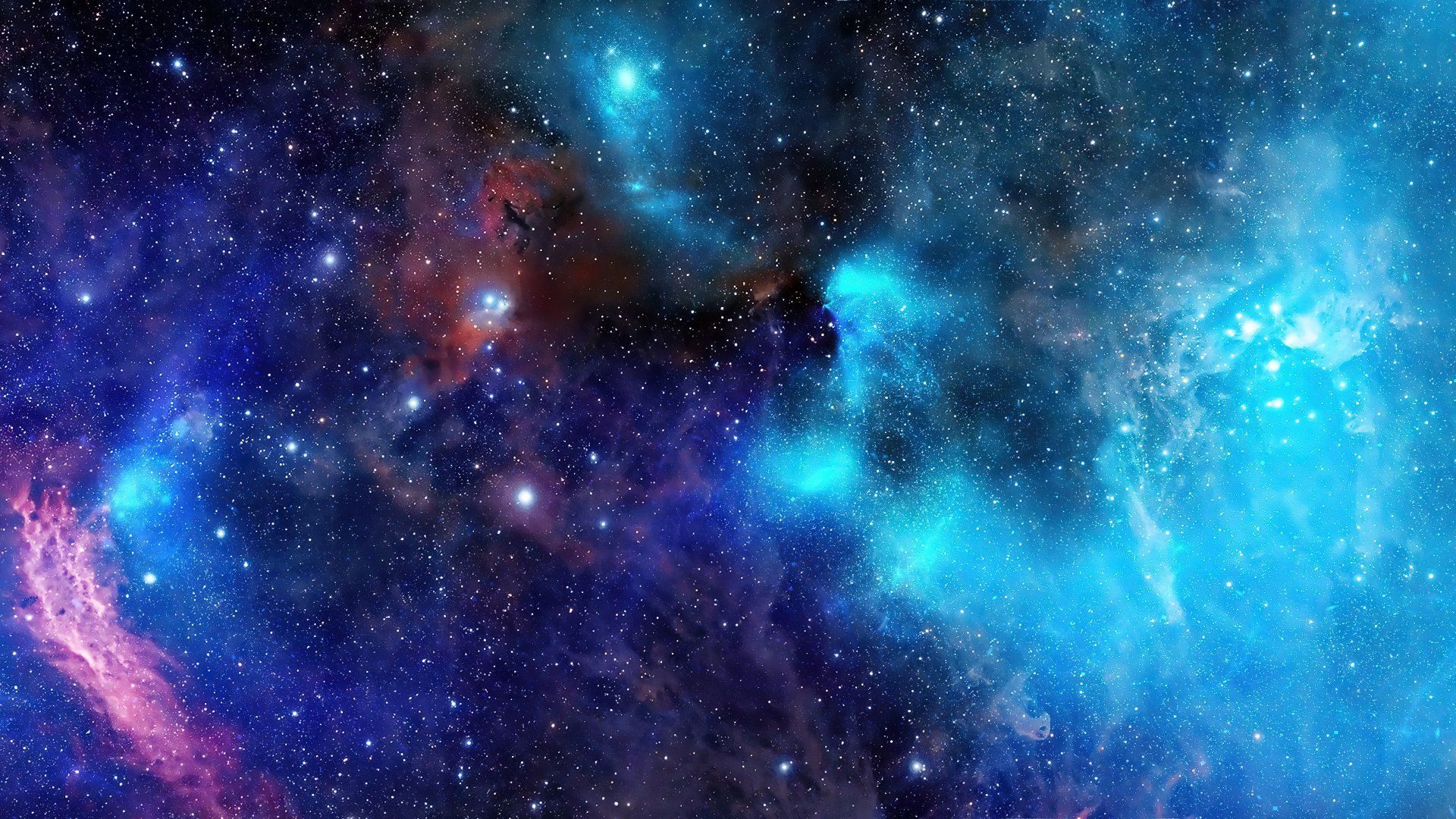 1920x1080 4K Ultra HD Digital Cosmos: Radiant Stars in Infinite Space