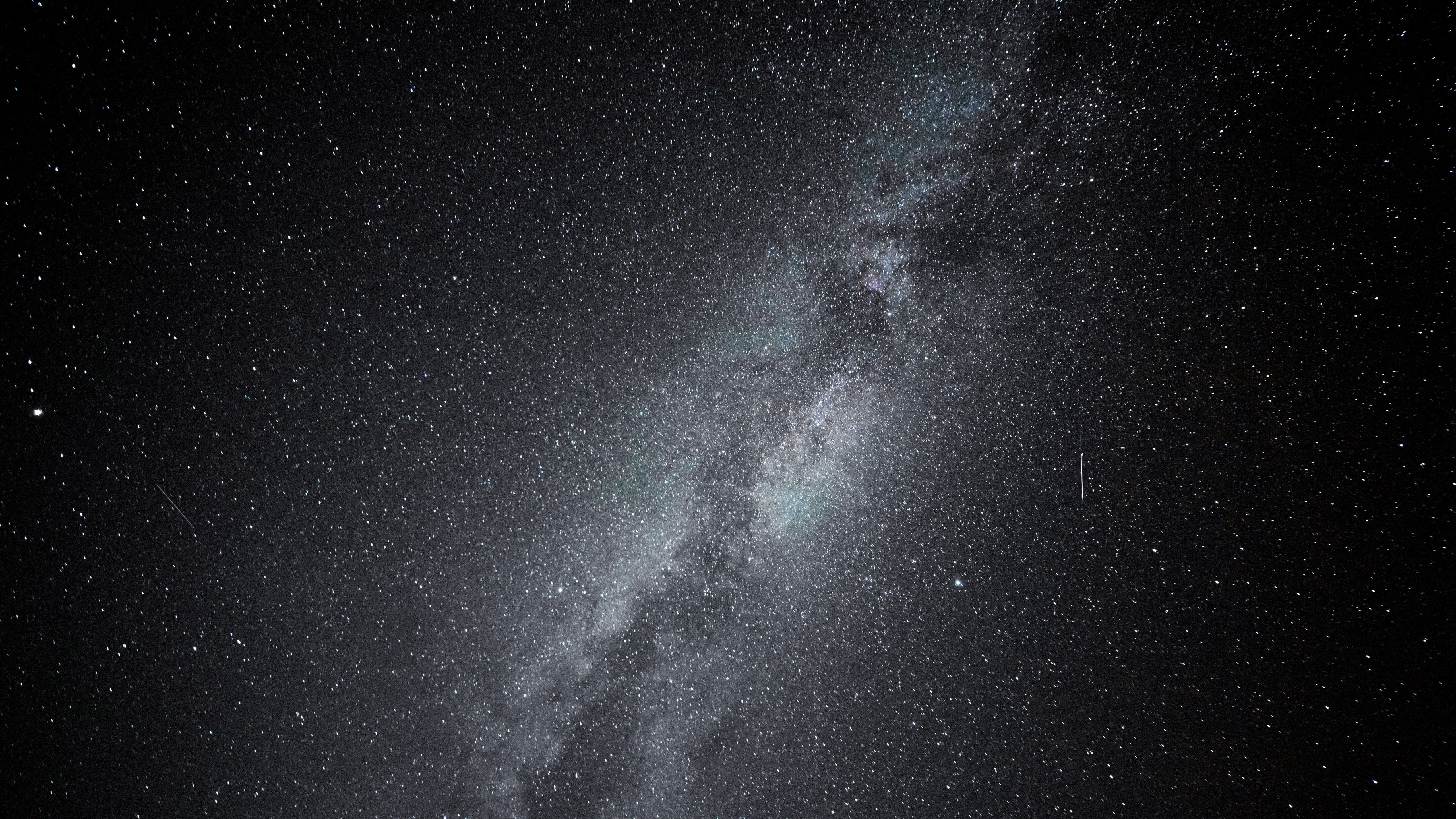 5120x2880 Sky With Full Of Bright Stars With Black Sky Background 4K 5K HD Galaxy Wallpaper