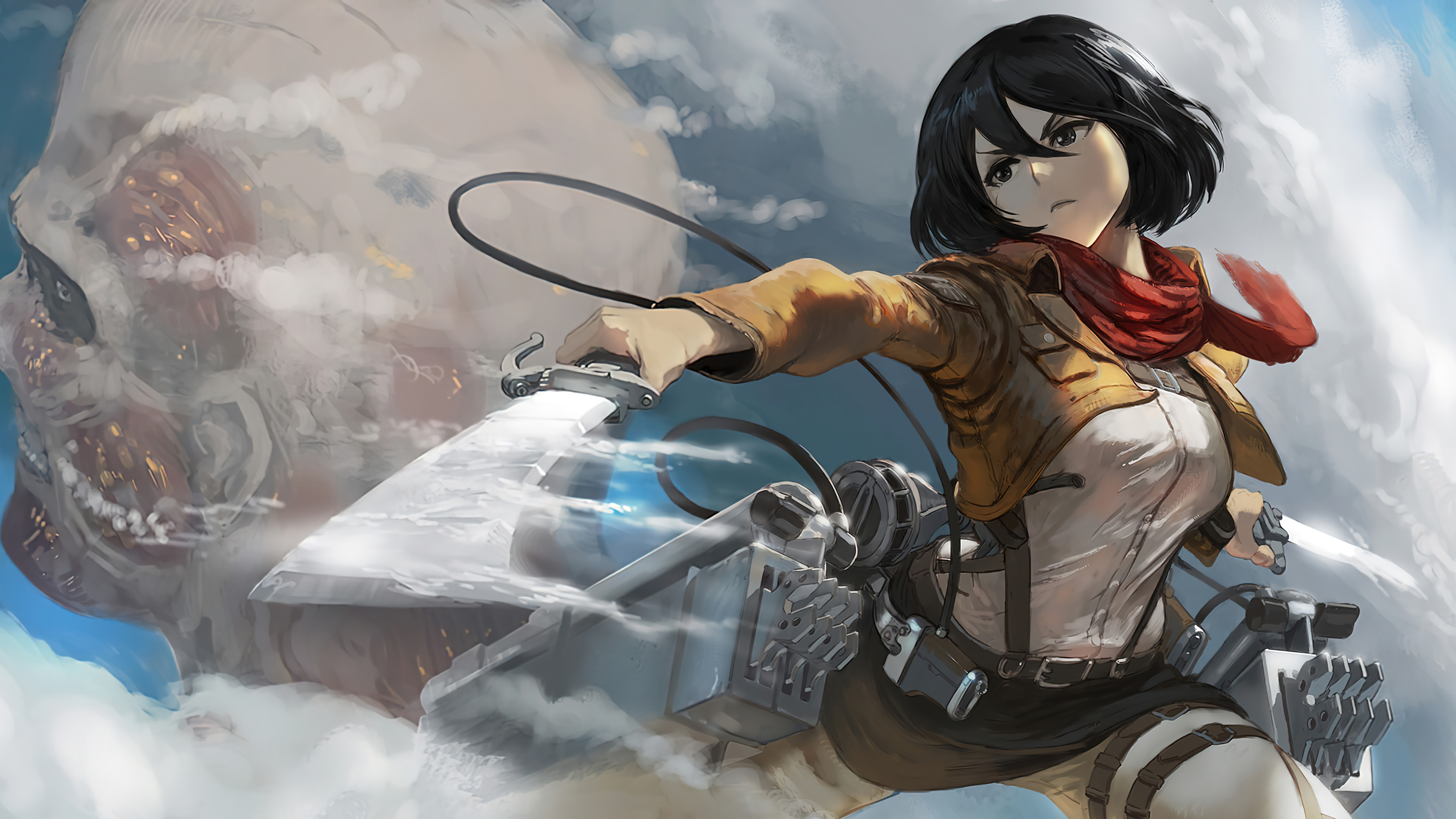 3840x2160 Mikasa Ackerman HD 4K Wallpaper PC & Phone