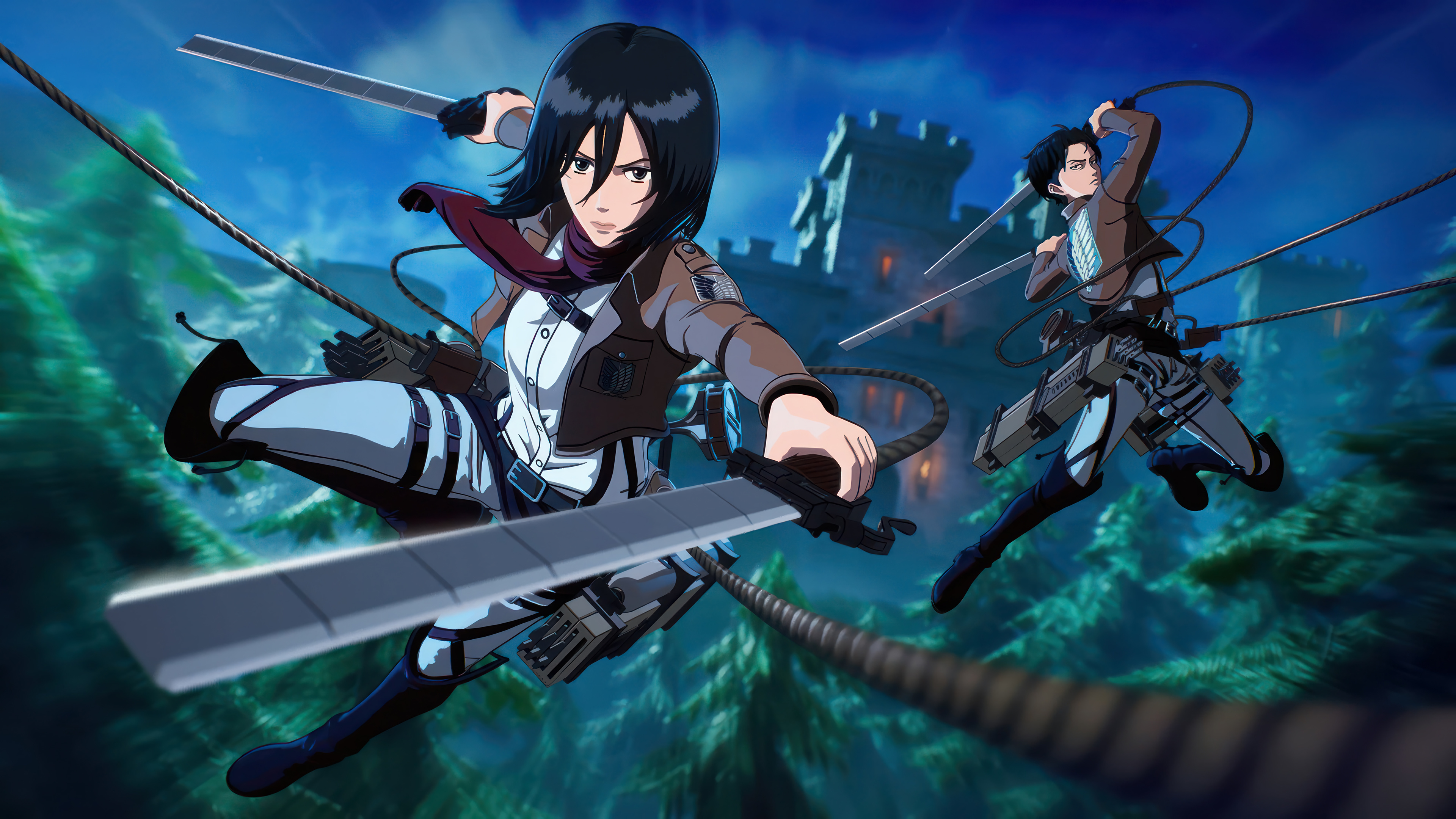 3840x2160 Mikasa Ackerman HD 4K Wallpaper PC & Phone
