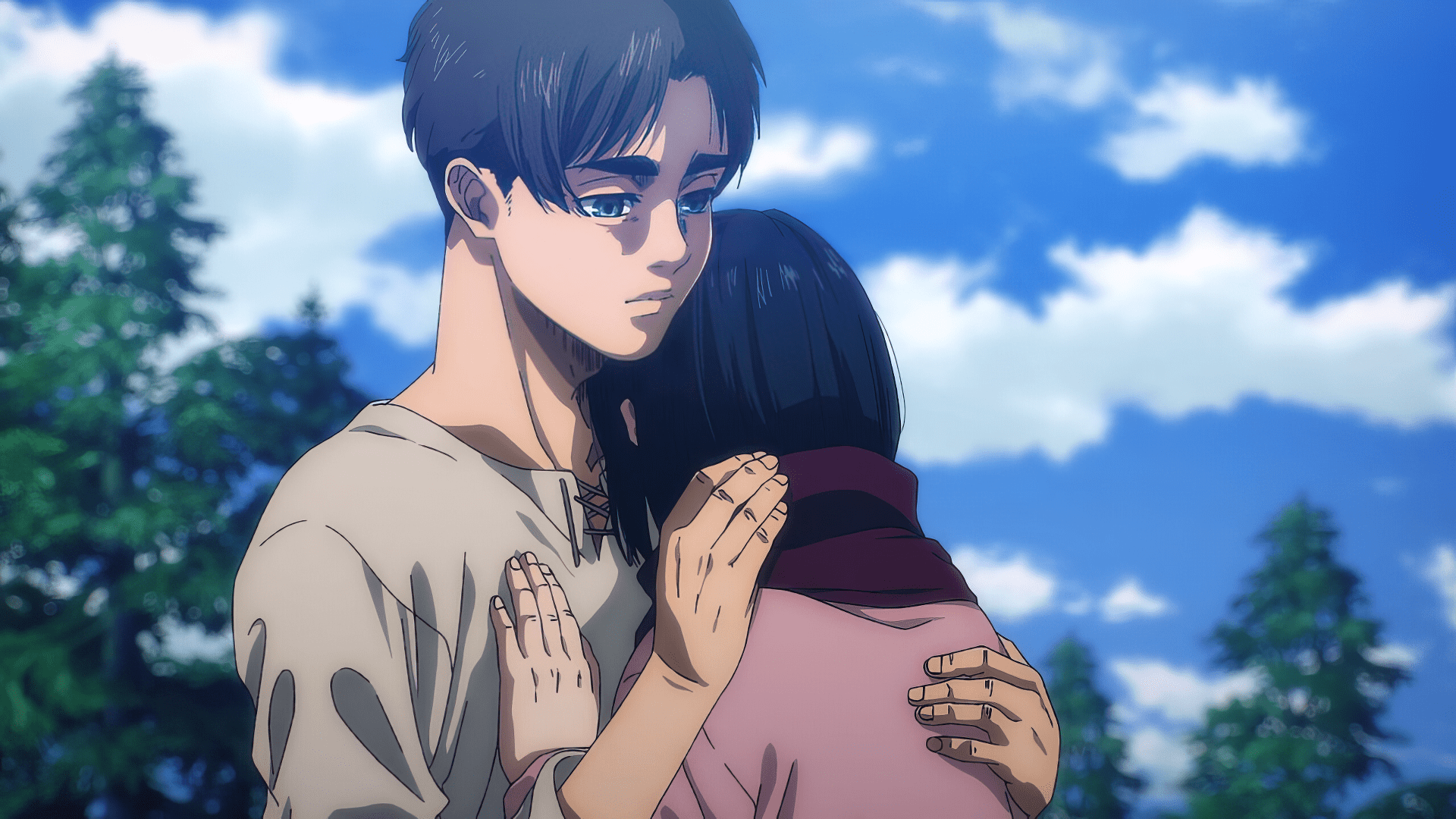 1920x1080 Download Eren & Mikasa HD Wallpaper the Momentx1080