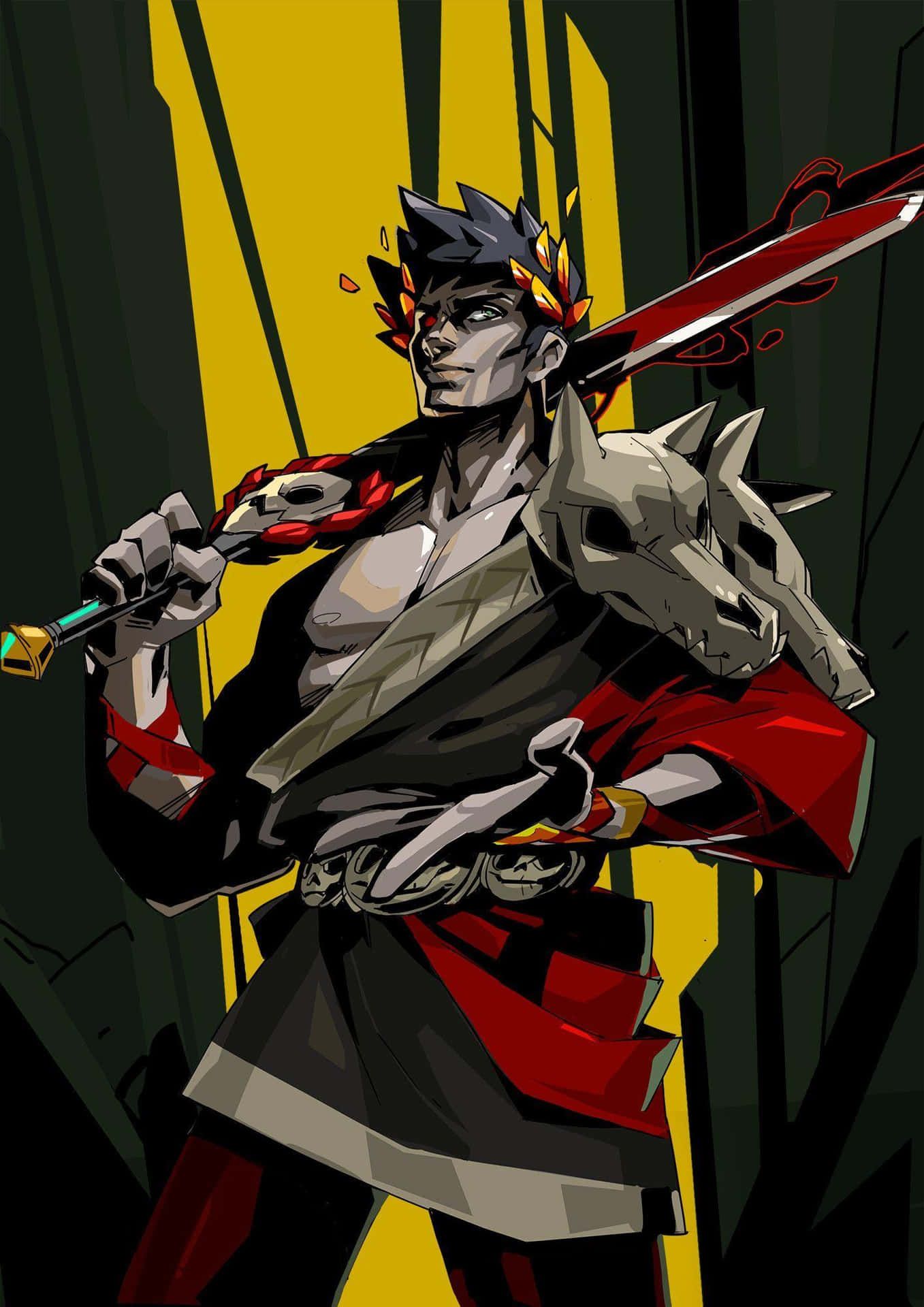 1357x1920 Download Hades Game Zagreuswith Sword Wallpaper