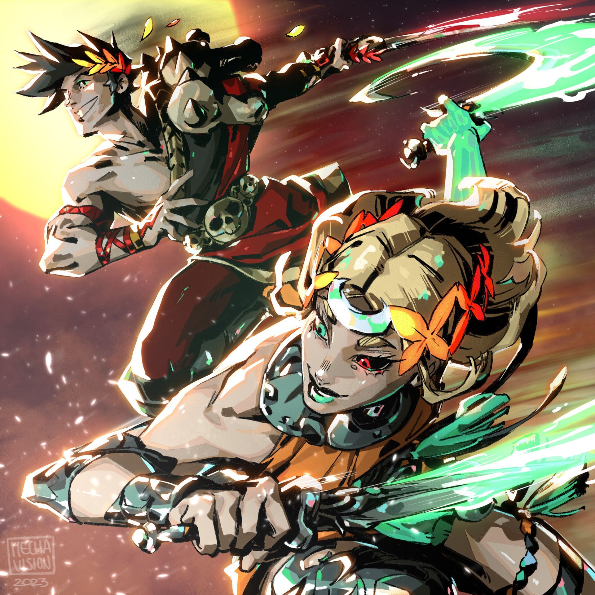 1920x1920 zagreus and Melinoe