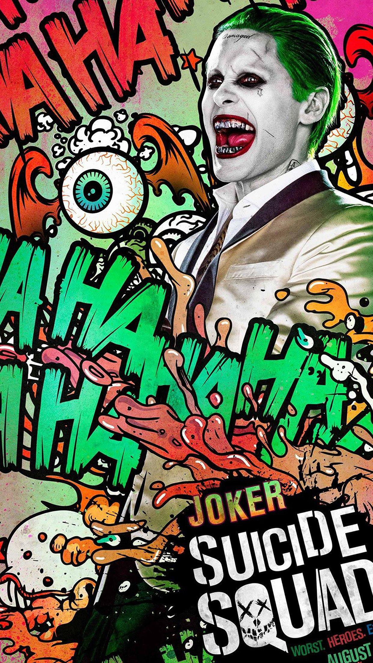 1242x2208 Áp phích nghệ thuật phim Biệt đội cảm tử Minh họa nghệ thuật Joker Android - Android