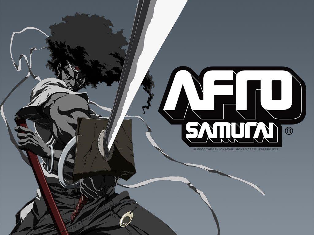 1024x768 Afro Samurai / Аниме обои / Anime wallpaper. Afro Samuri