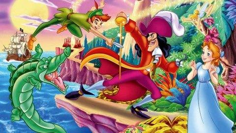 1920x1080 Peter pan, crocodile, captain hook