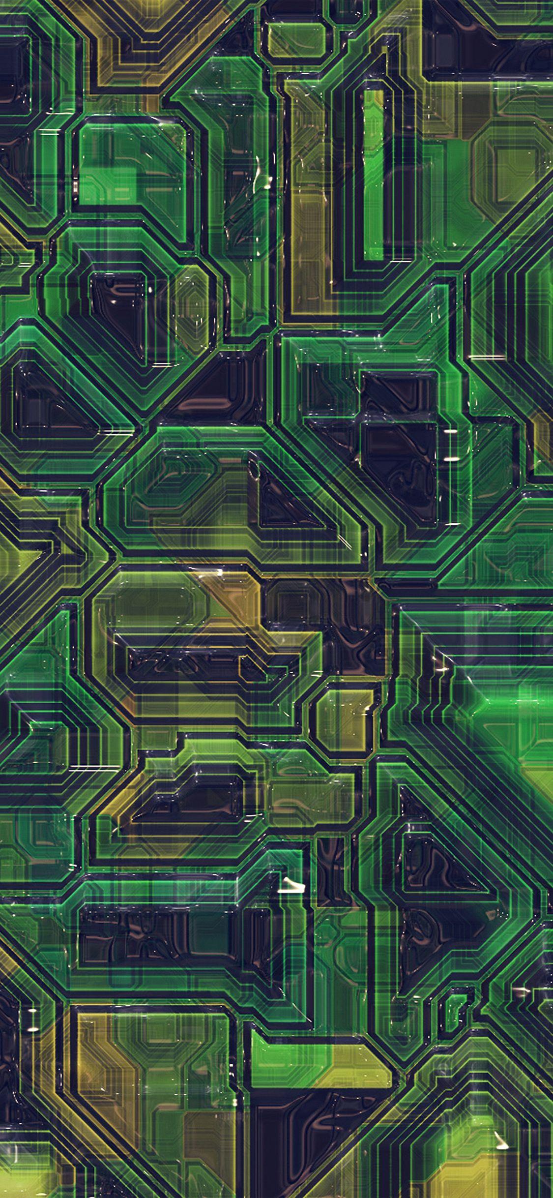 1125x2436 Electric mother board pattern background iPhone X Wallpaper Free
