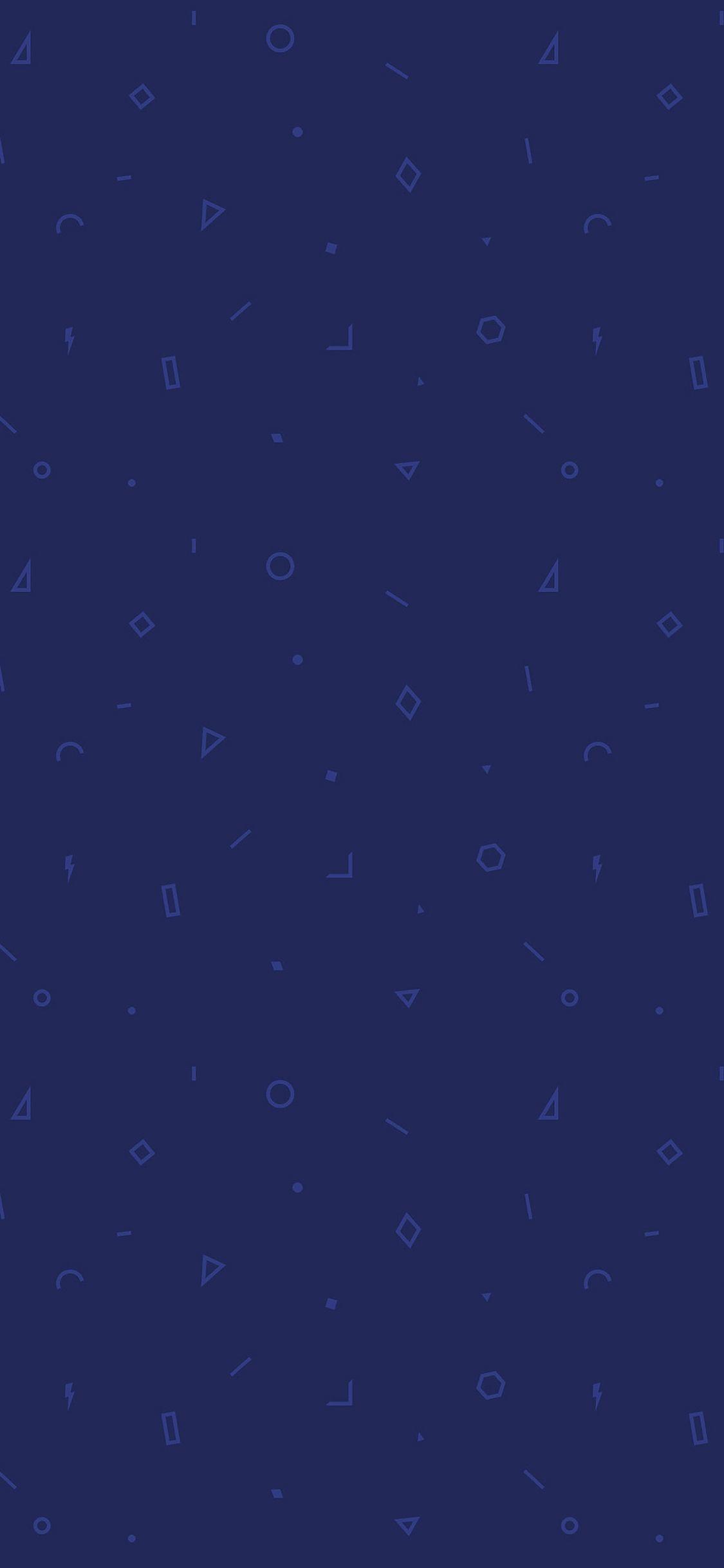 1125x2436 Wallpaper Geometry Blue Pattern