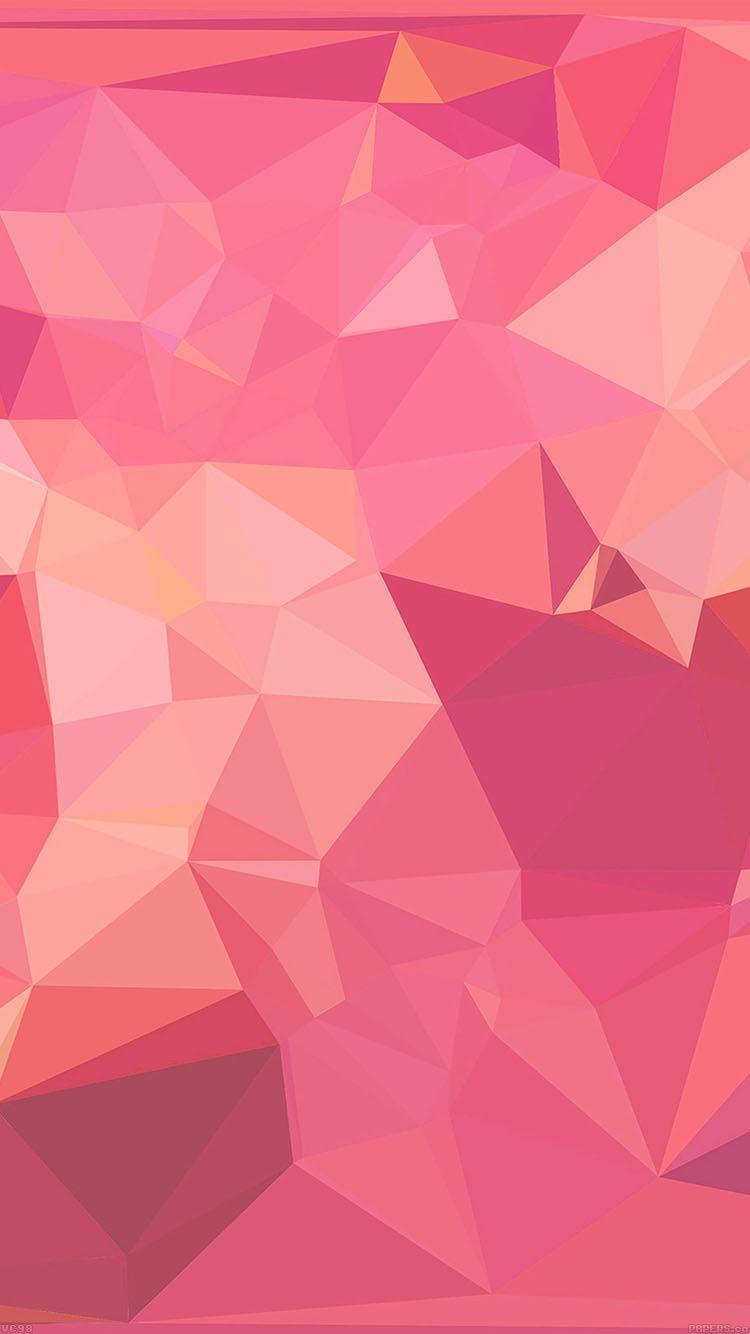 750x1334 Orange And Pink Geometric