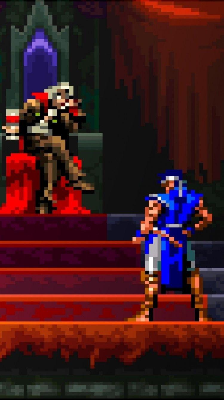 750x1334 Download 750x1334 Castlevania, Pixel Art Games Wallpaper