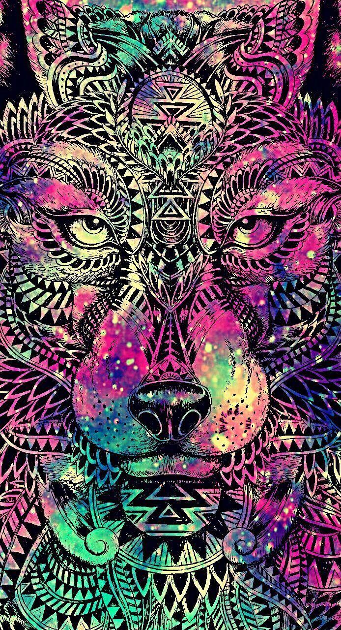 694x1280 Girly Phone Wallpaper Wolf Animal, HD
