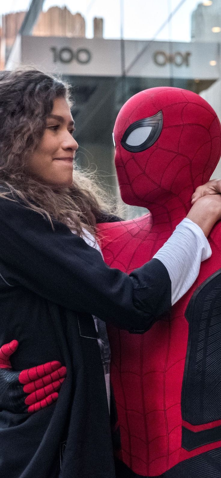 736x1593 Spider Man And Zendaya In Spider Man Far From Home 2019 iPhone XS, iPhone iPhone X , HD 4k Wallpaper, Image, Background, Photos and Picture