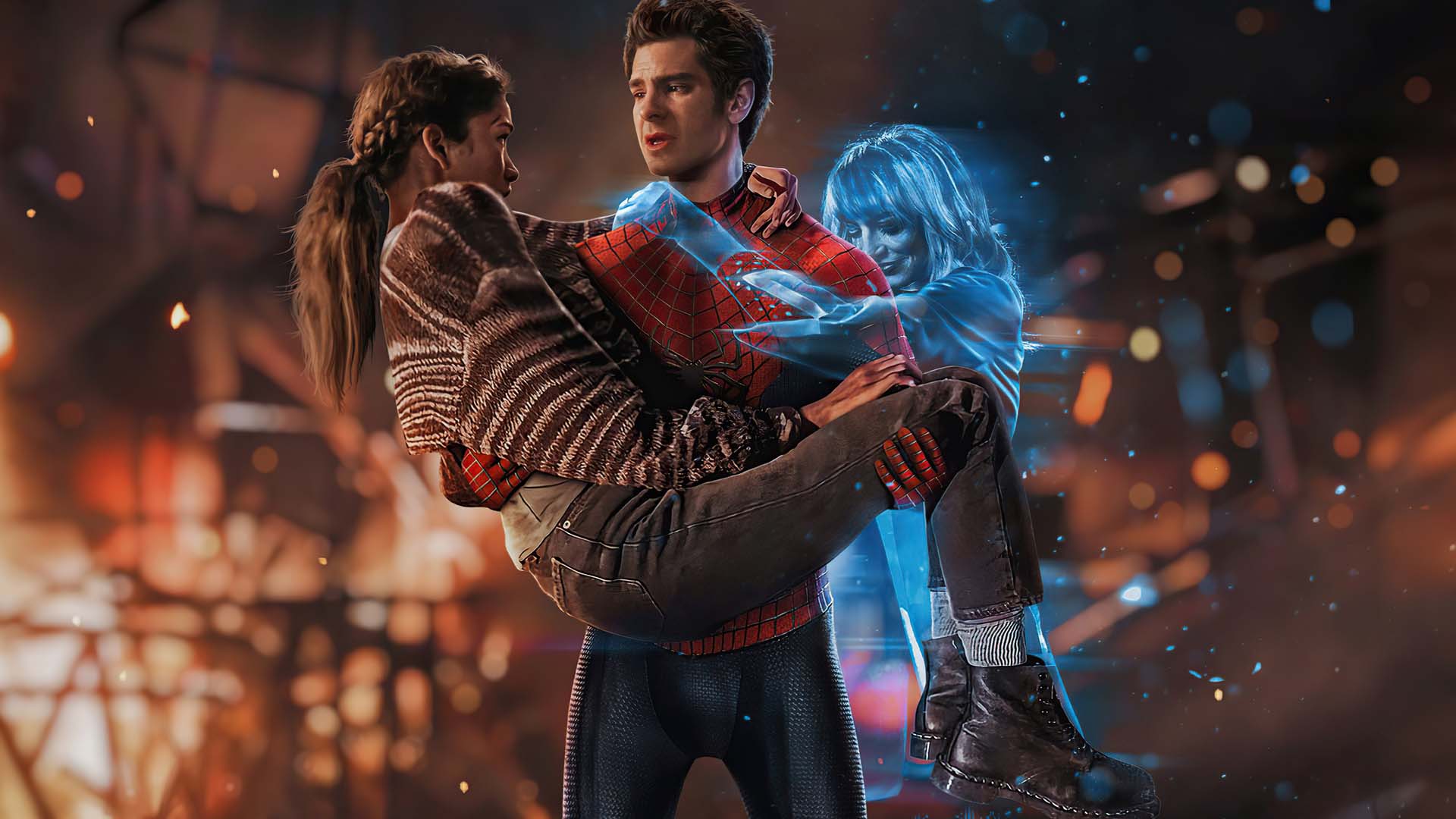 1920x1080 Tom Holland Zendaya HD Spider Man No Way Home Wallpaper
