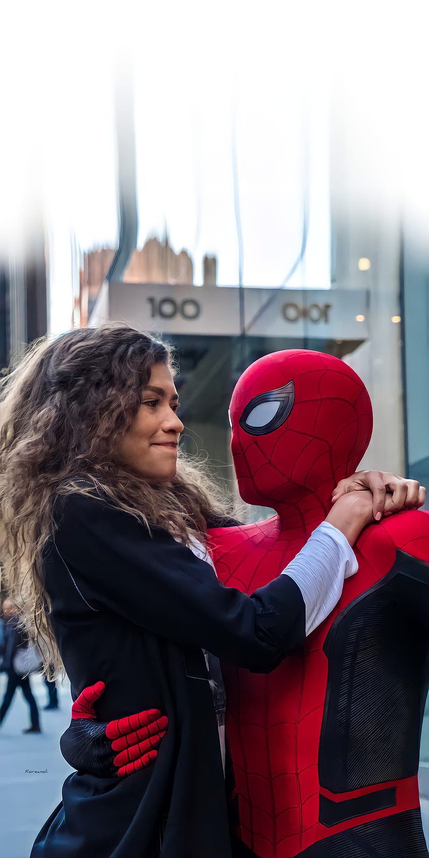 850x1701 Spider Man, Tom_Holland, Spiderman, Zendaya, Zendya HD phone wallpaper