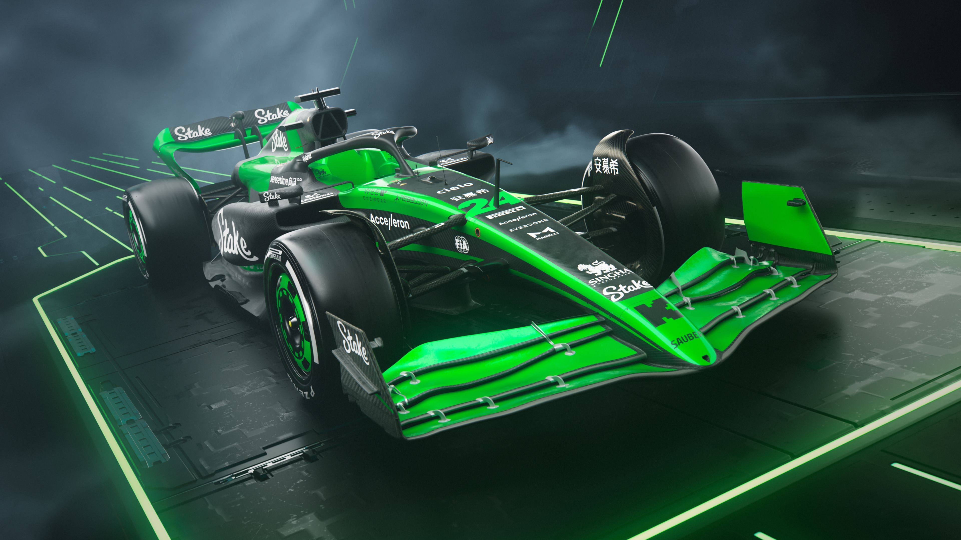 3840x2160 Sauber C44 F1 Car Launch Photo