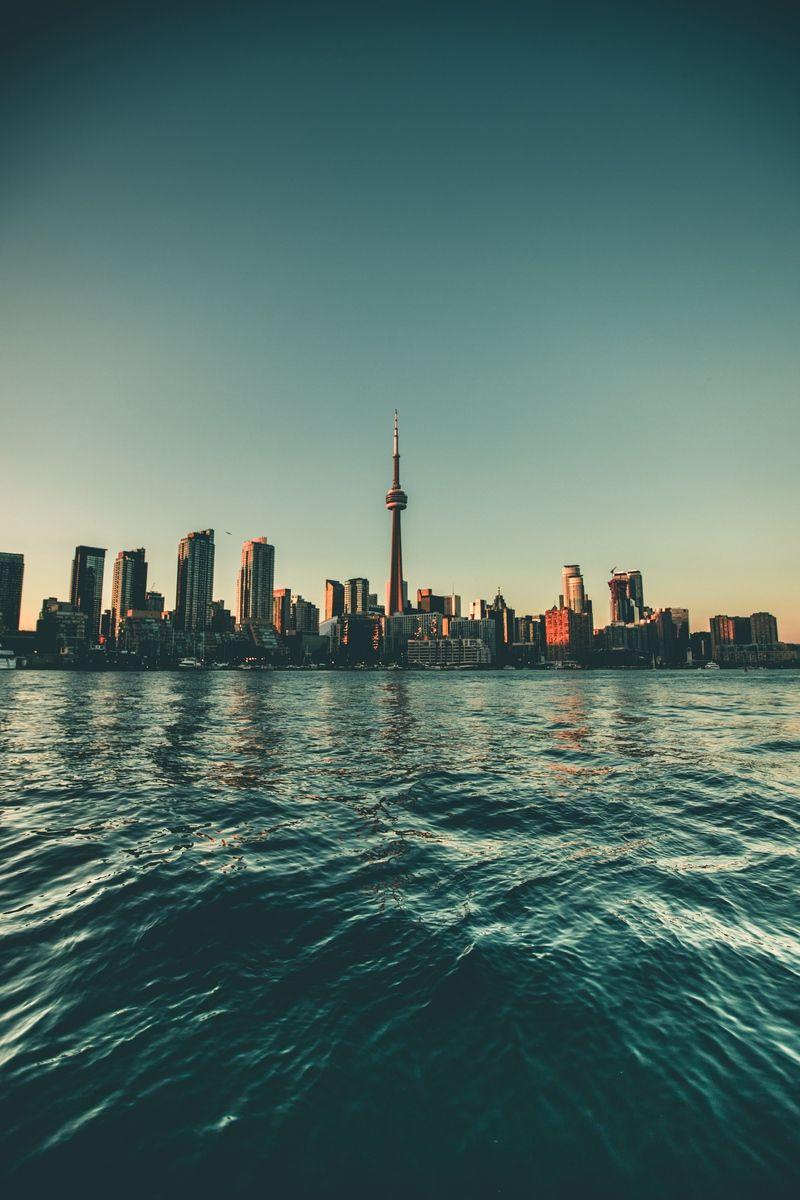 800x1200 Wallpaper City, Skyscrapers, Coast, Toronto Skyline