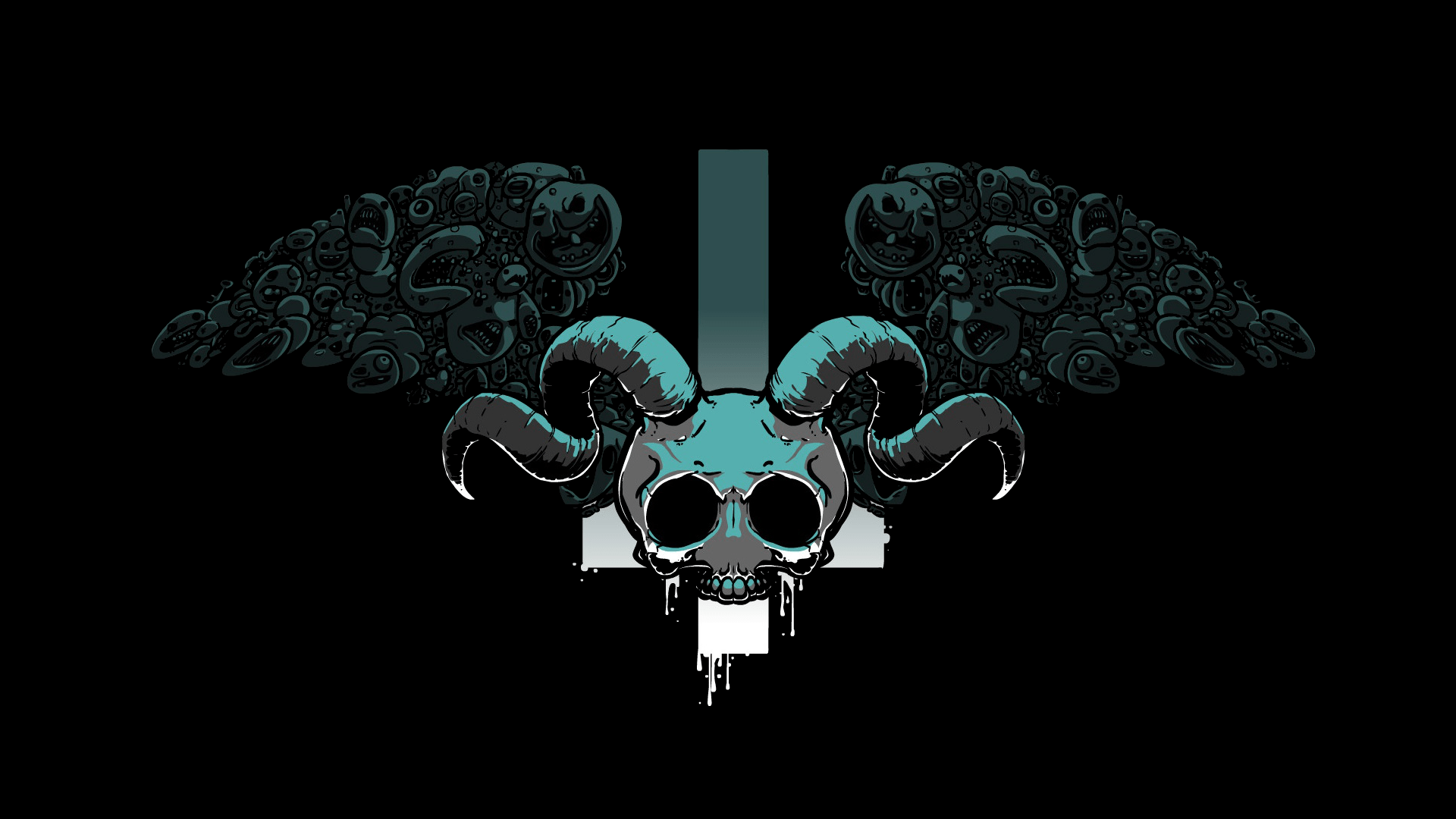 1920x1080 HD Wallpaper: The Binding of Isaac Dark Aesthetic