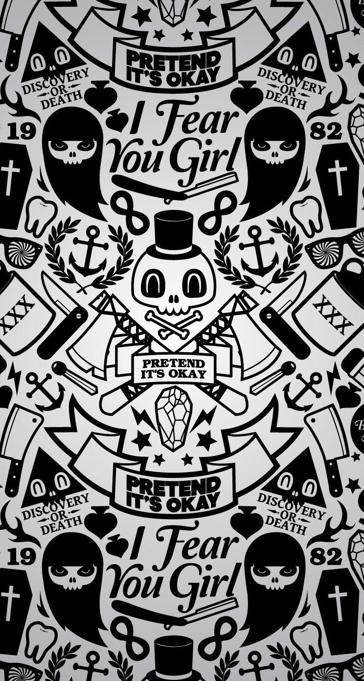 744x1392 iPhone 7 Swag Graffiti Wallpaper Wall Decor