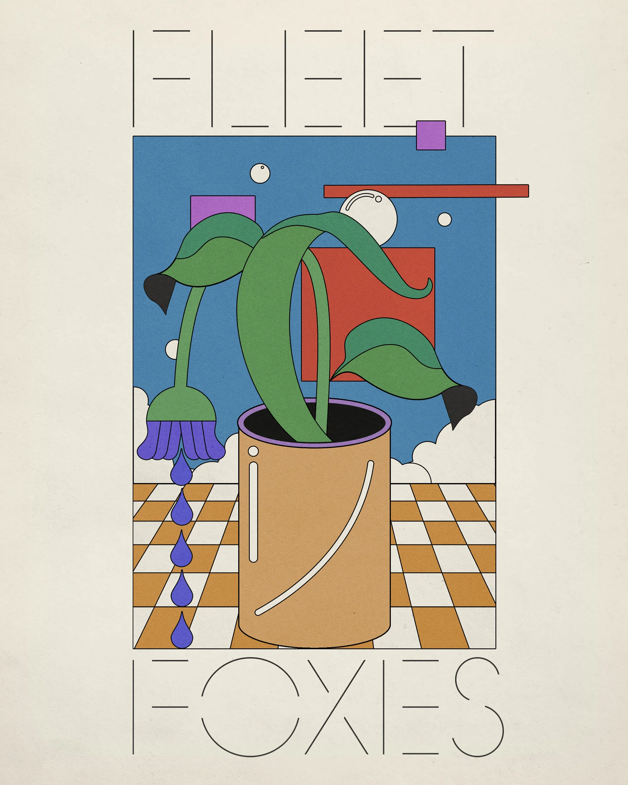 2000x2500 Fleet Foxes, Flower Drip