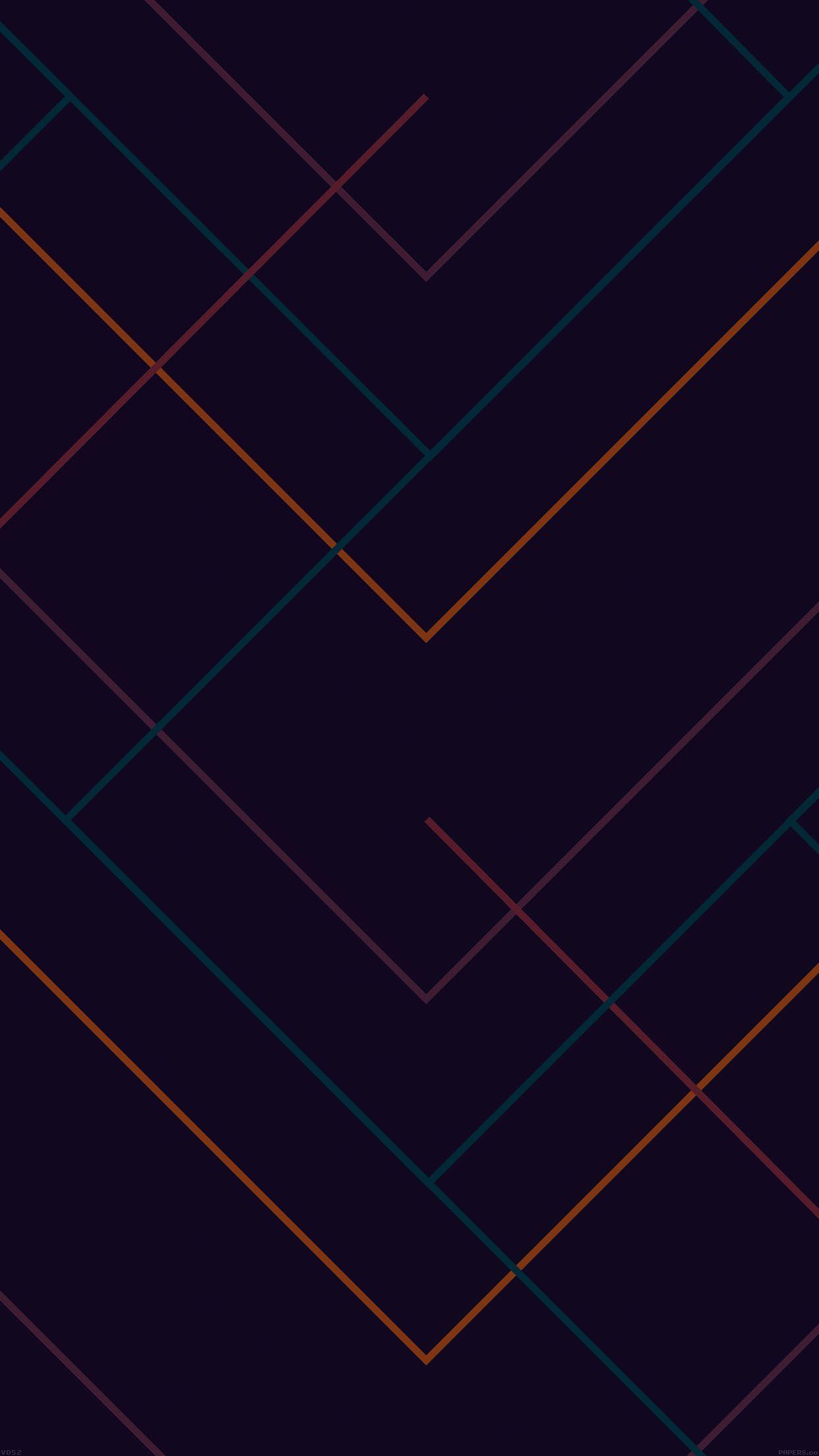 1242x2208 Abstract Dark Geometric Line Pattern