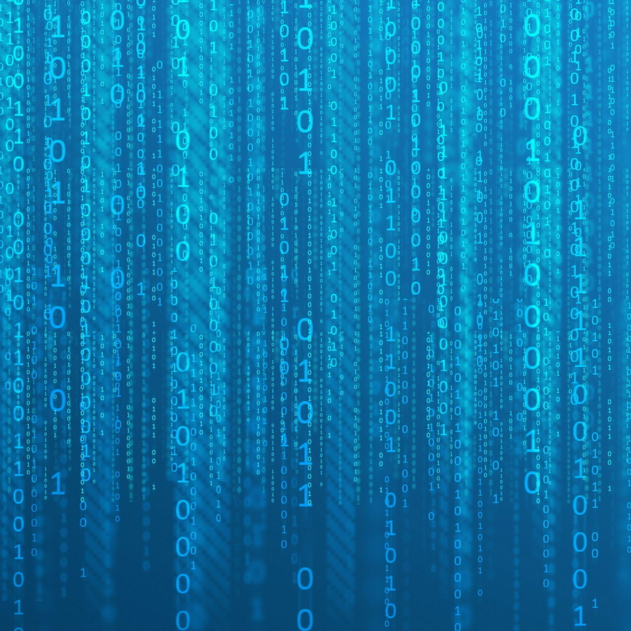 2048x2048 Matrix Code Binary iPad Air HD 4k Wallpaper, Image
