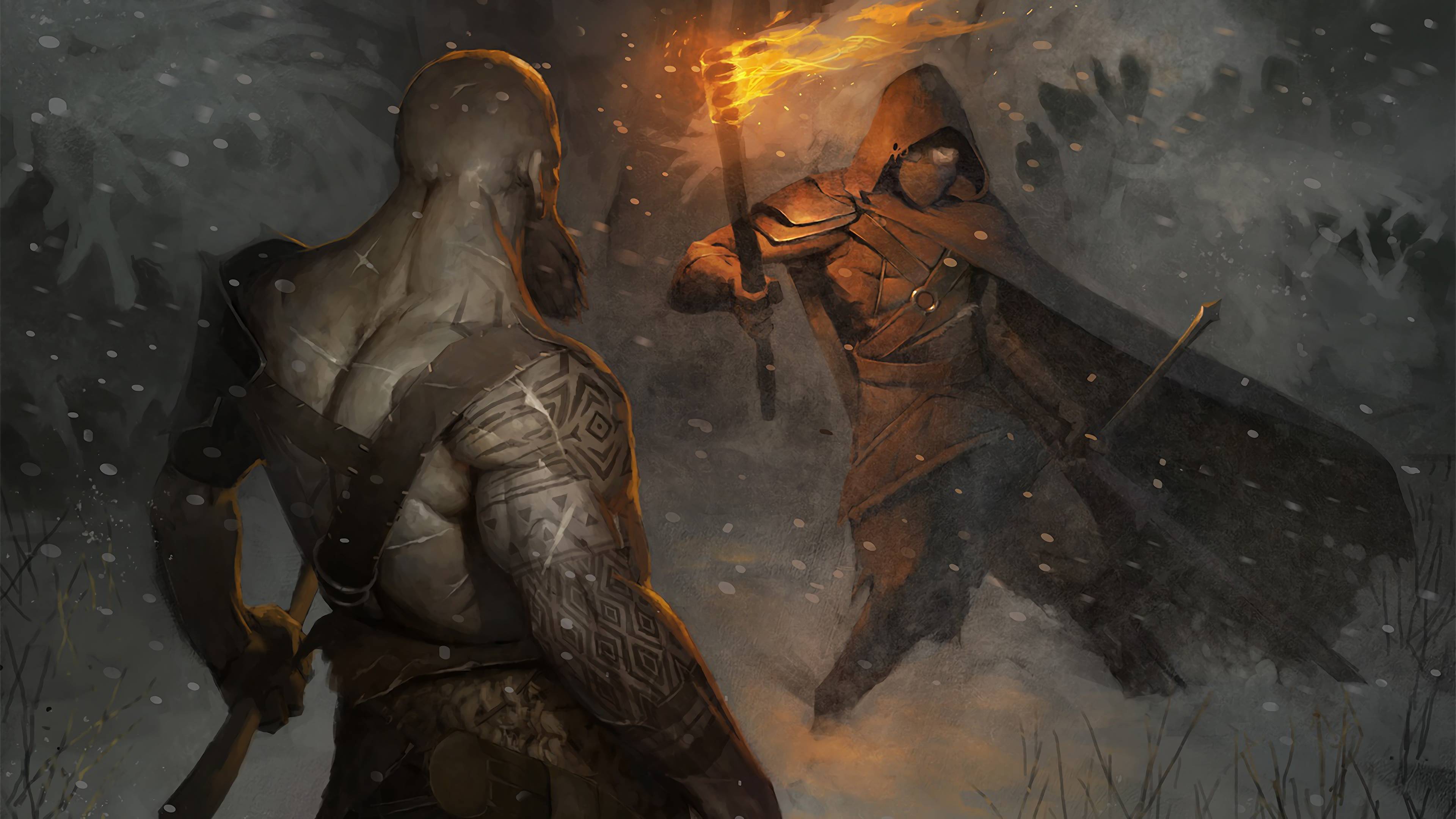 3840x2160 Kratos God of War 4 PS4 Game 4K