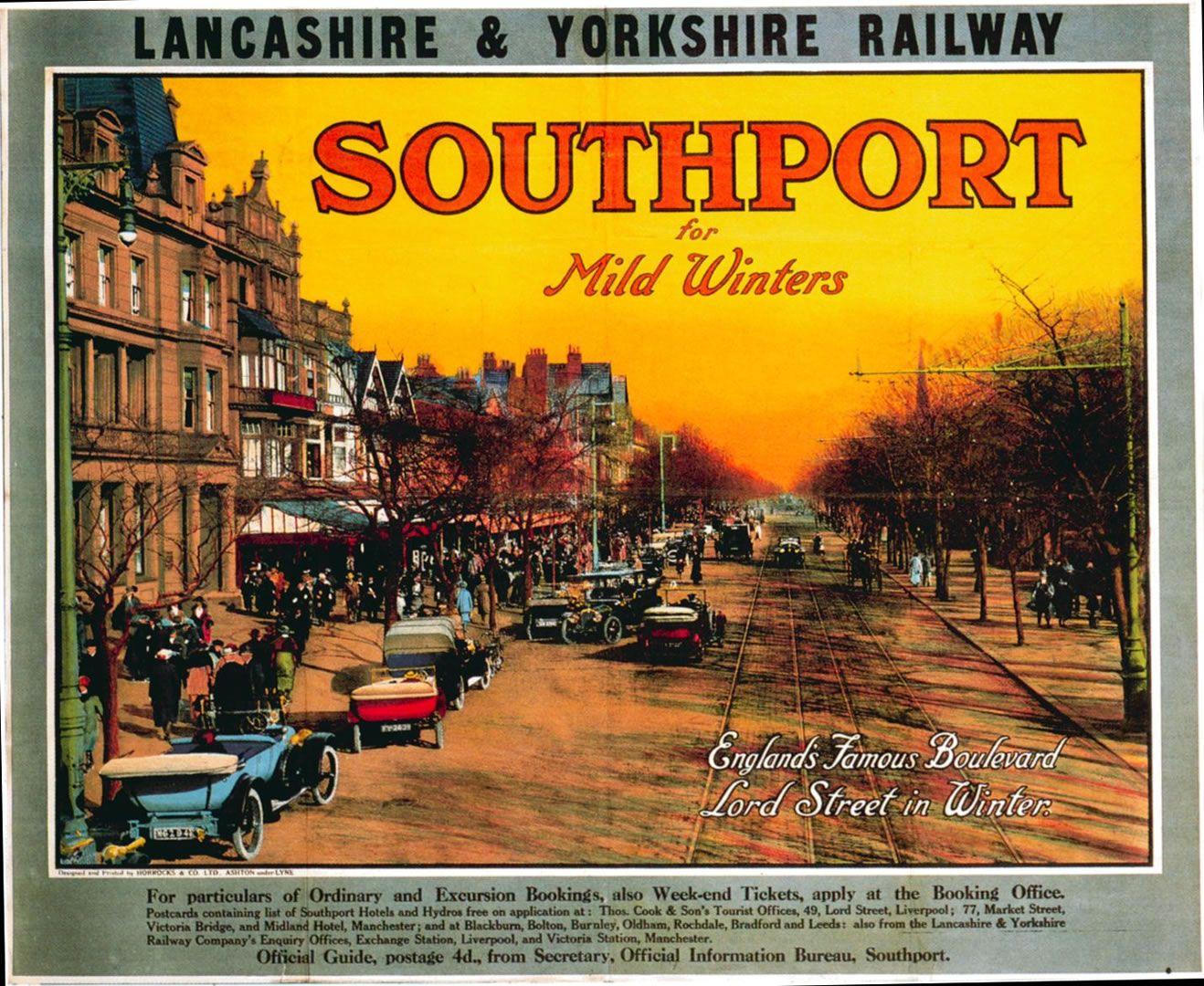 1318x1080 Free download Southport Vintage British Railways Posters Wallpaper