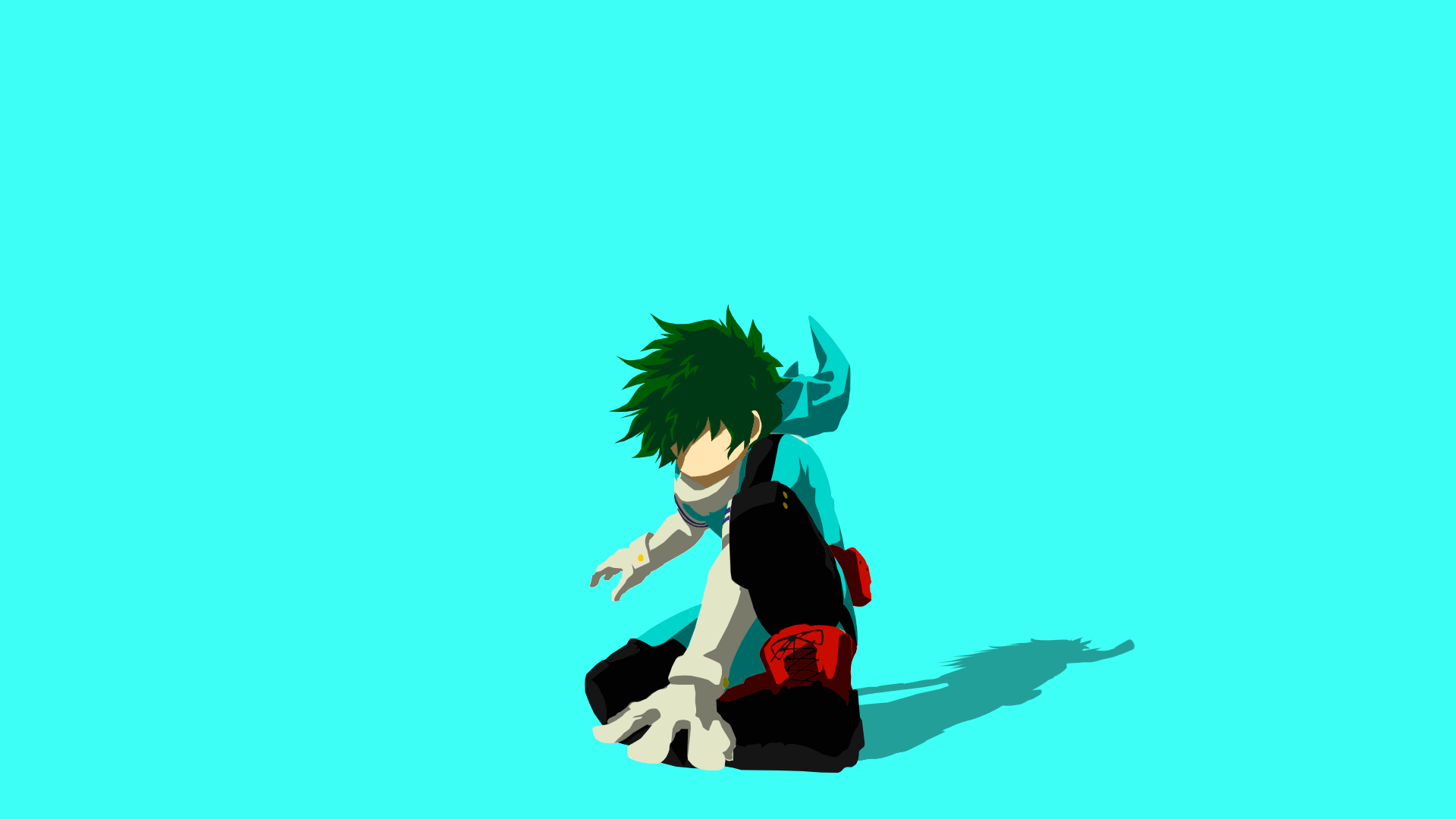 1920x1080 Deku Simple Art: BokuNoHeroAcademia