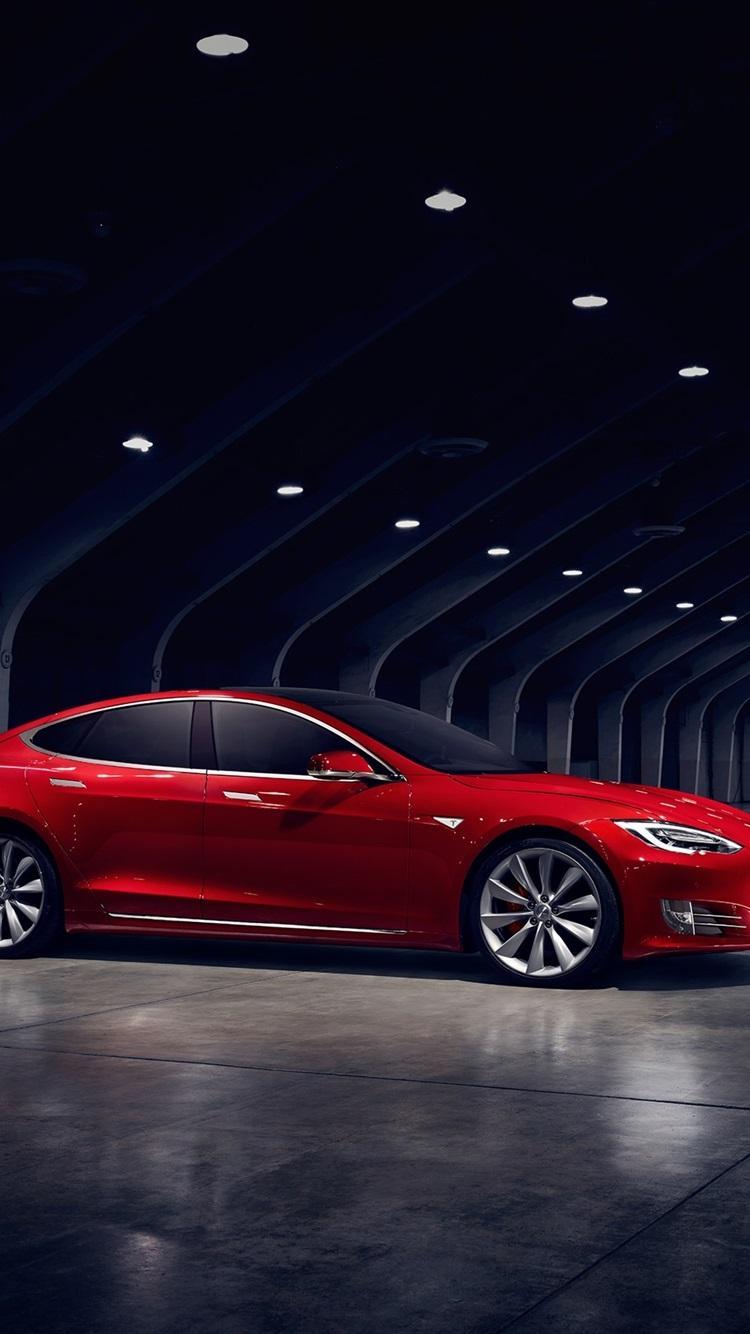750x1334 Tesla Model S Electric Car Wallpaper