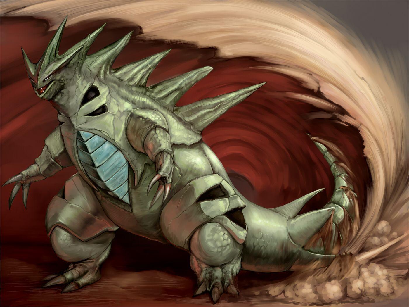 1400x1050 Pokemon Tyranitar Wallpaper