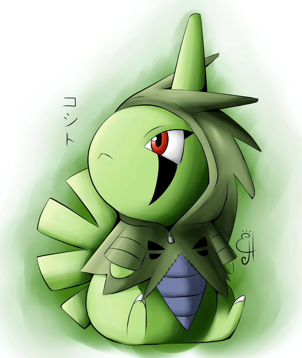 1024x1215 Free download Larvitar in Tyranitar costume