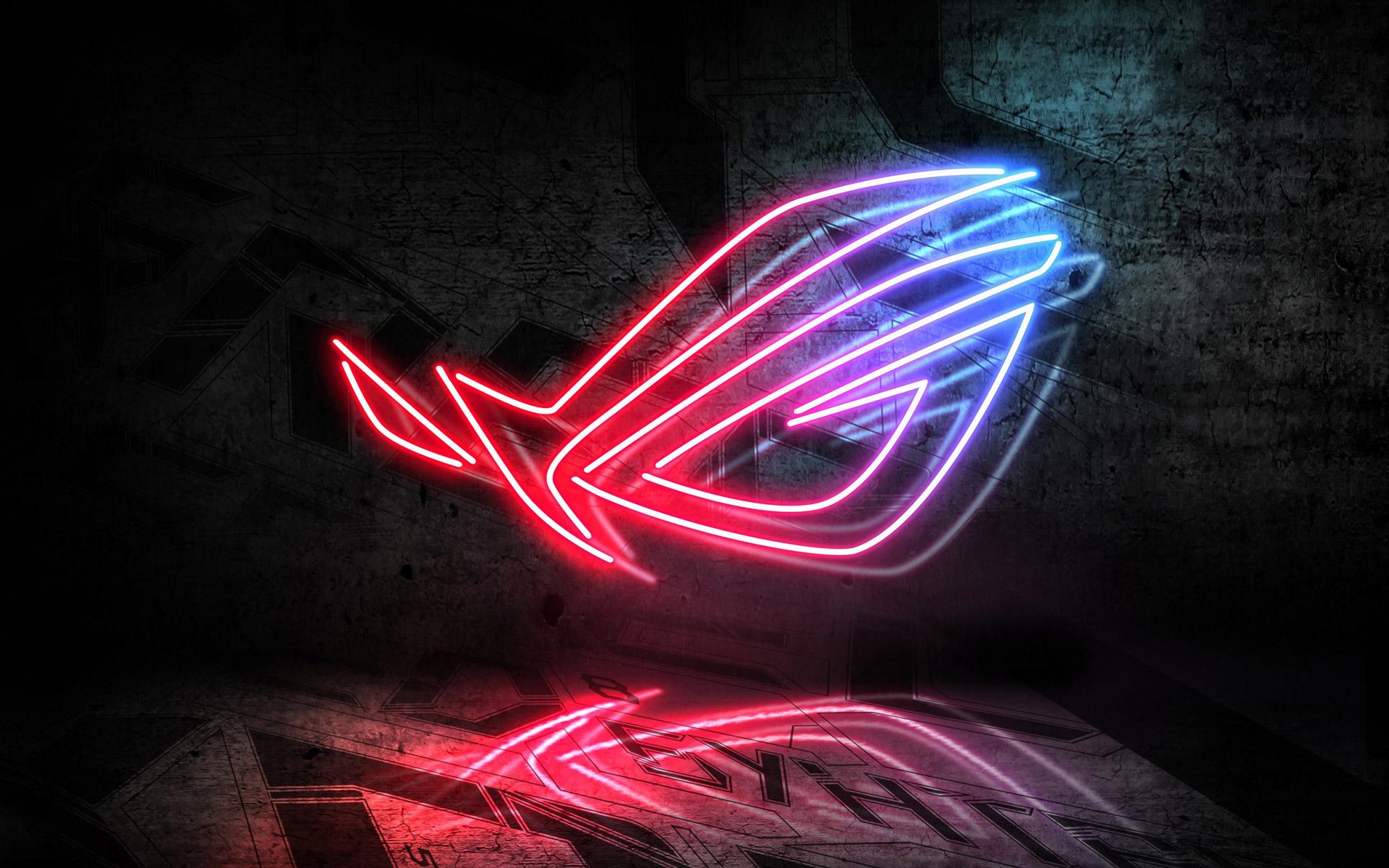 1920x1200 ASUS Neon Sign Republic of Gamers Neon Light. Fabuloussavers Free