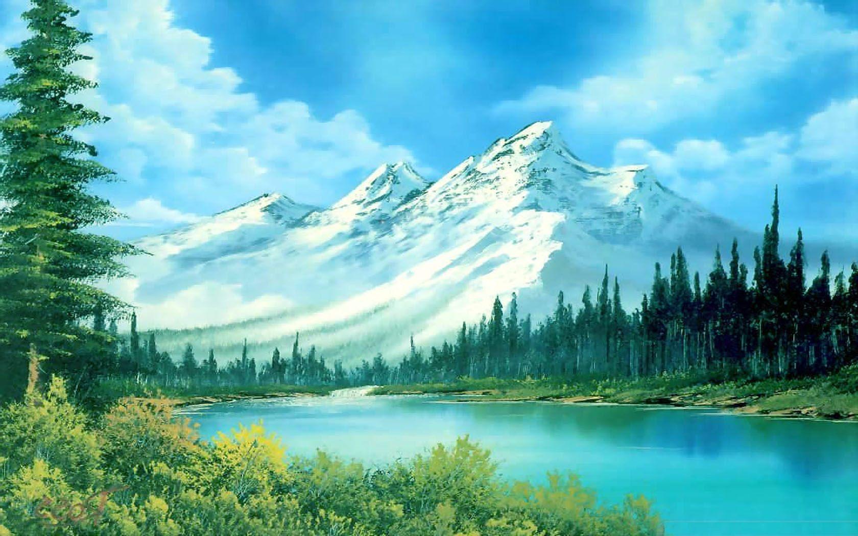 1680x1050 Artistic summer landscape HD wallpaper