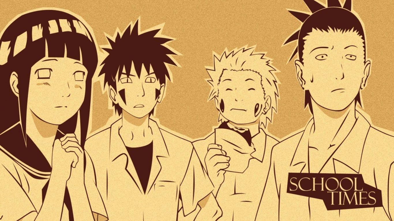1366x768 Free download Naruto Shippuden Shikamaru Nara Hyuuga Hinata Choji