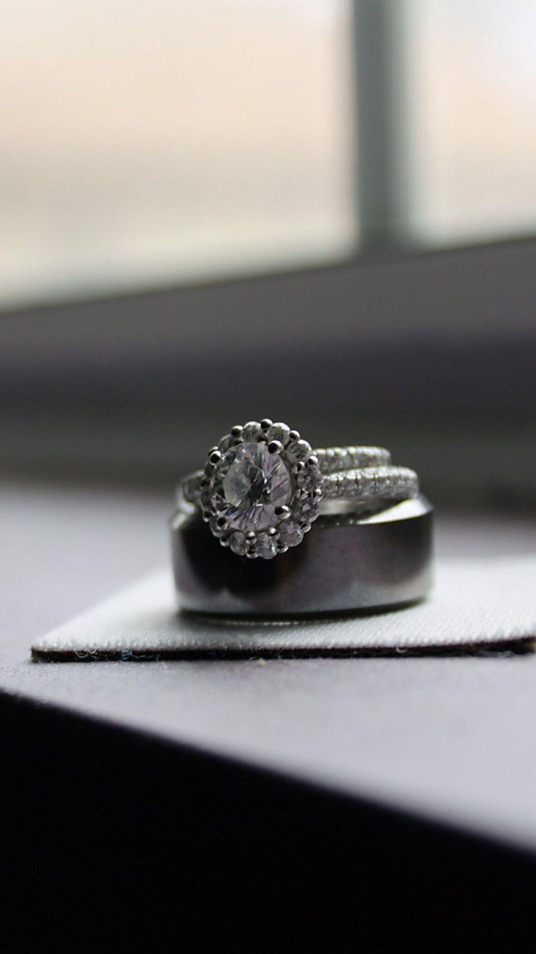 1080x1920 Diamond Ring Black And White Android Wallpaper free download