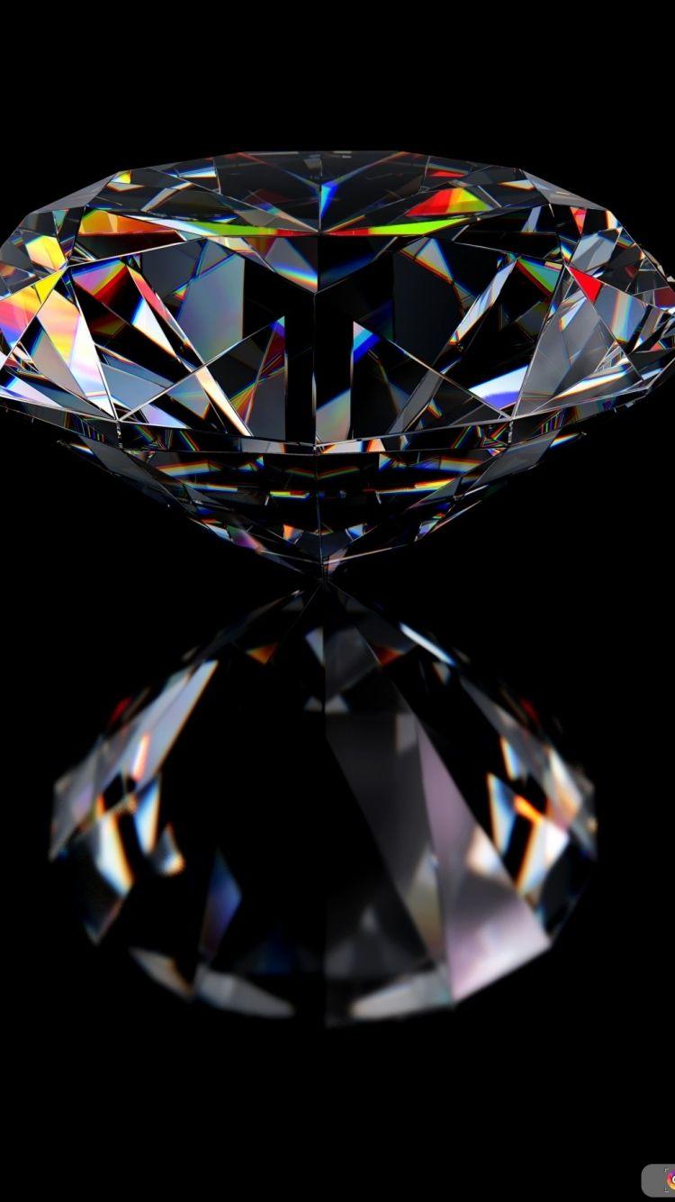 750x1334 Free download Black Diamonds Background On black background