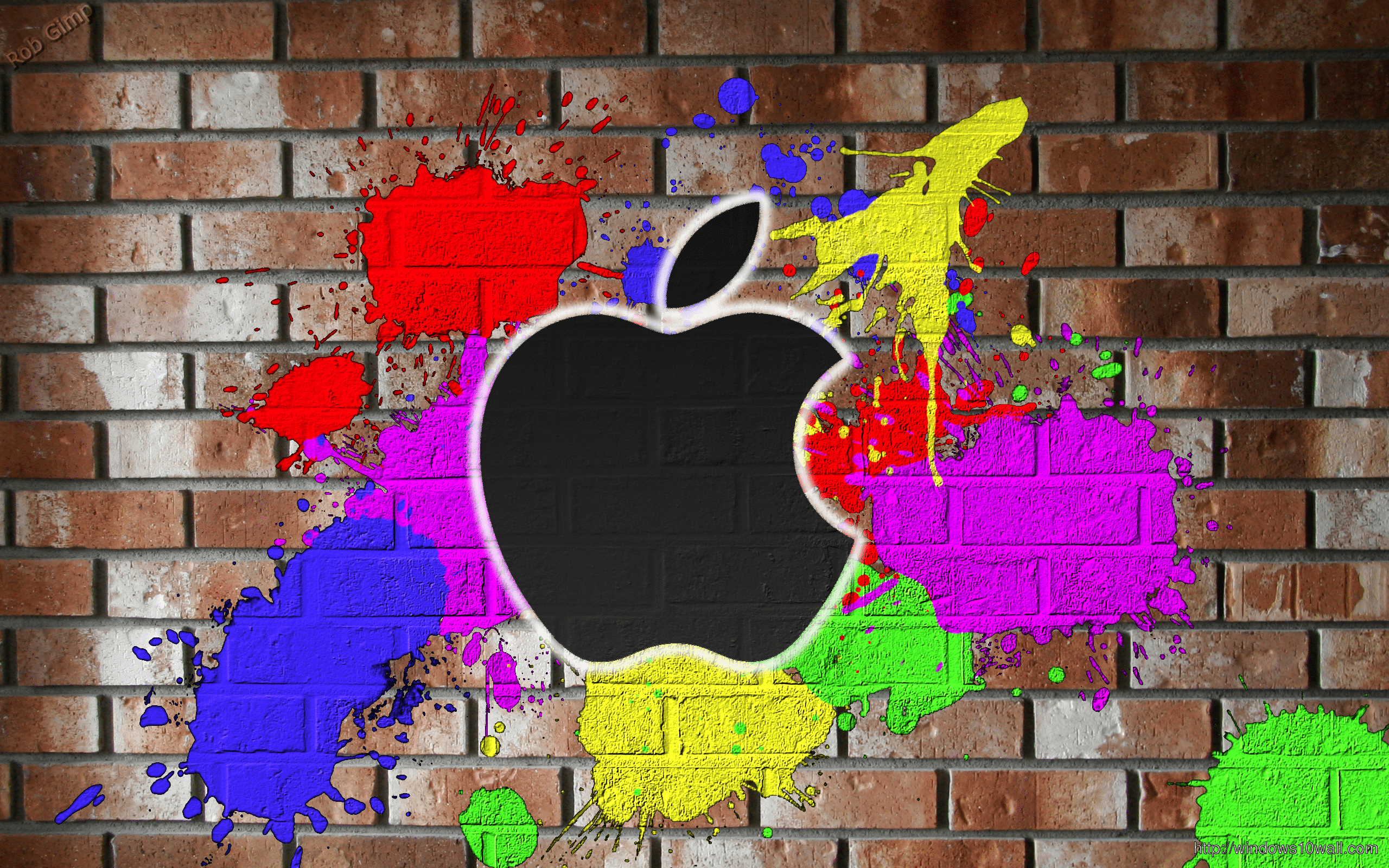 Hình nền Graffiti của Apple 2560x1600 - Hình nền Windows 10