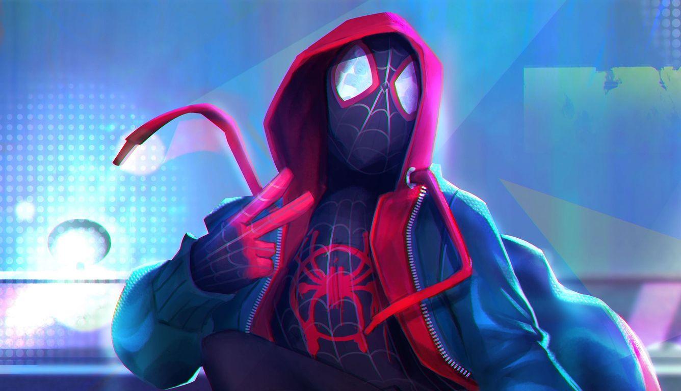 1336x768 Spiderverse Street Art Graffiti Laptop HD HD 4k
