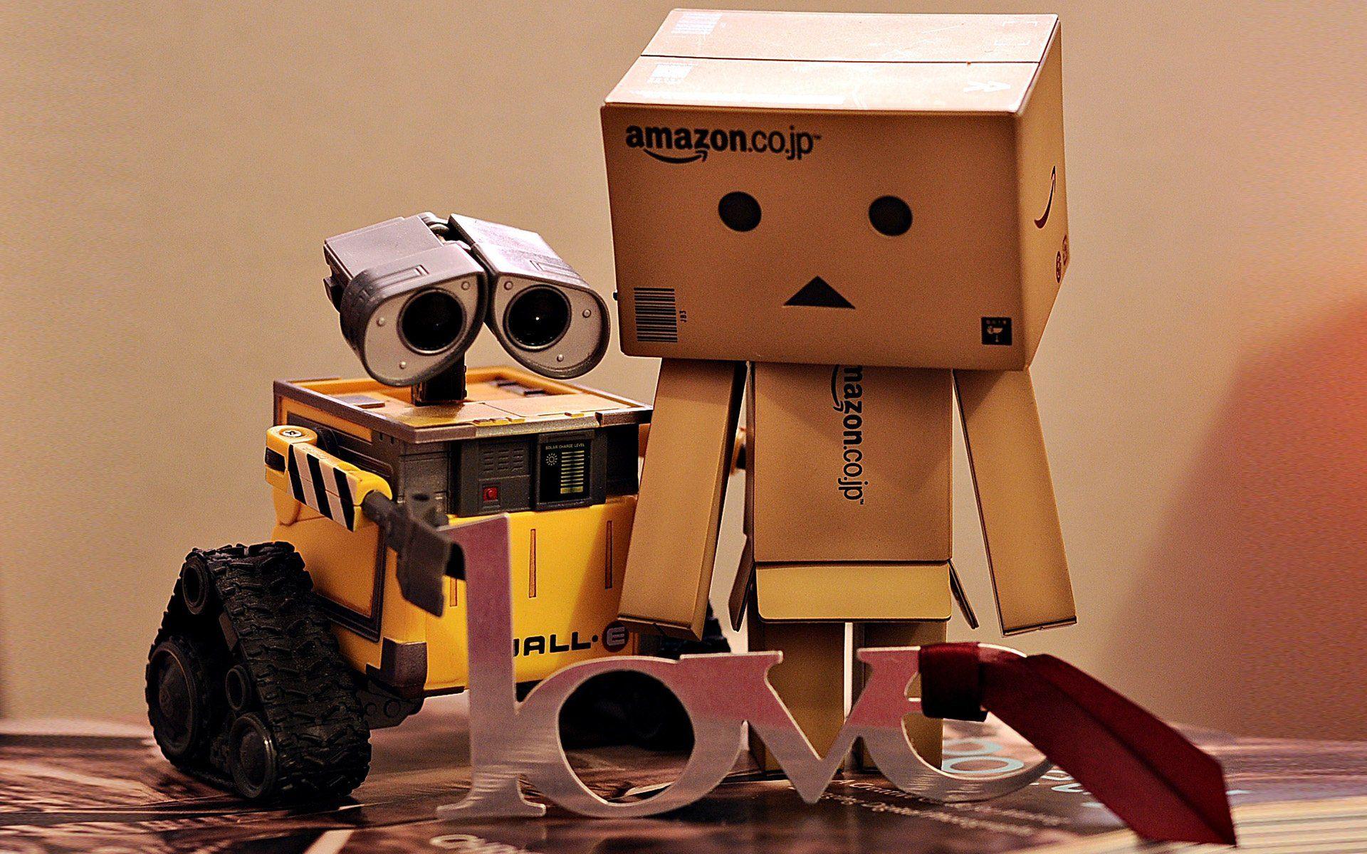 1920x1200 a robot with feelings Wally cardboard man korobochek HD wallpaper