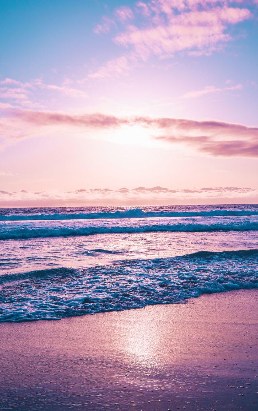Pink Beach Sunset iPhone Wallpapers - Top Free Pink Beach Sunset iPhone ...