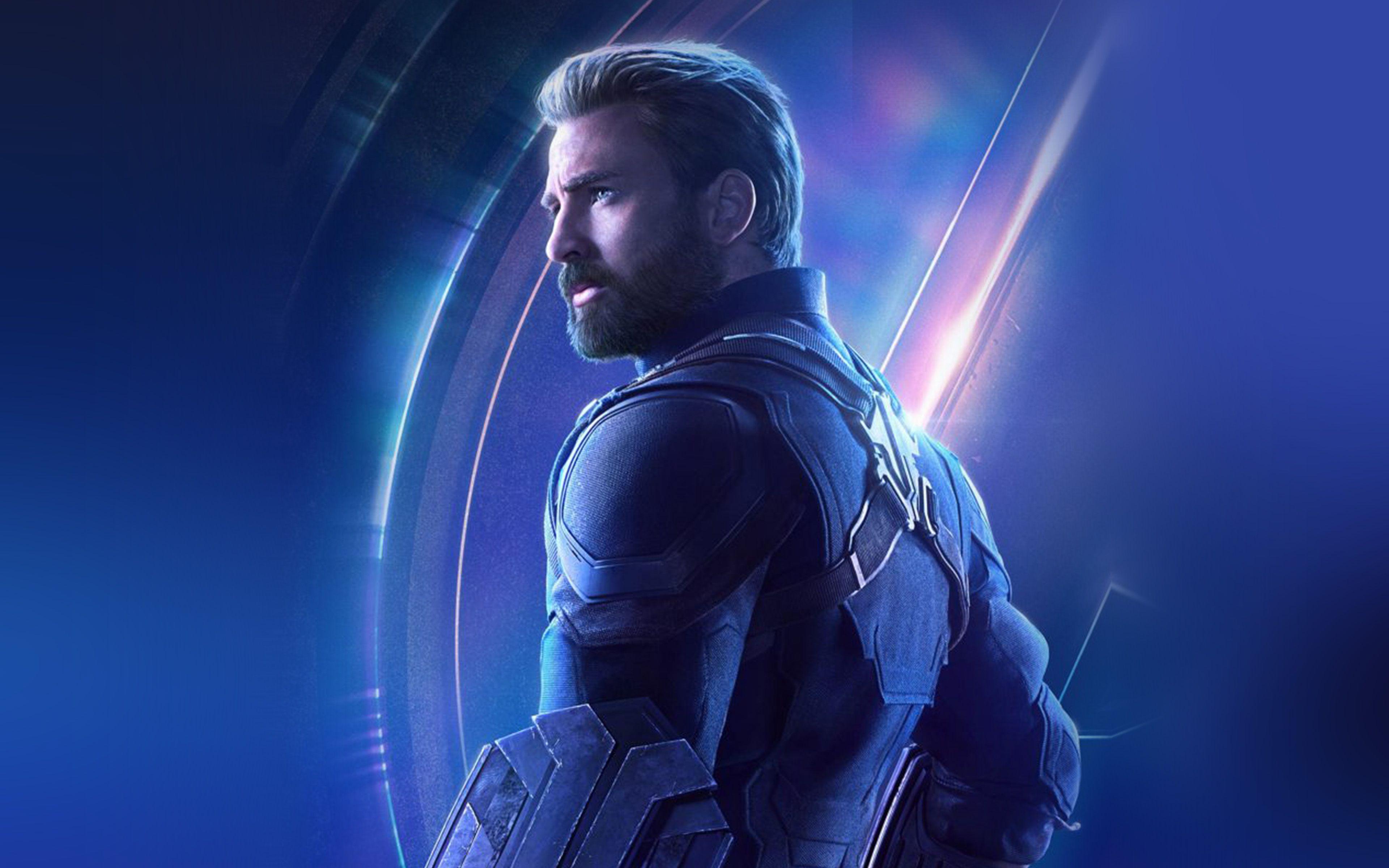 3840x2400 Captain America Avengers Hero Chris Evans Film Art Wallpaper