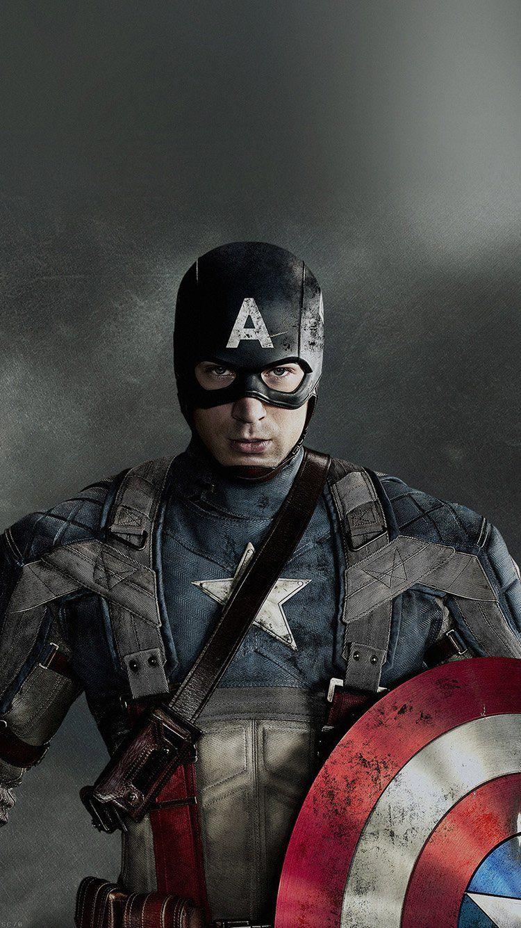 750x1334 CAPTAIN AMERICA HERO WALLPAPER IPHONE HD