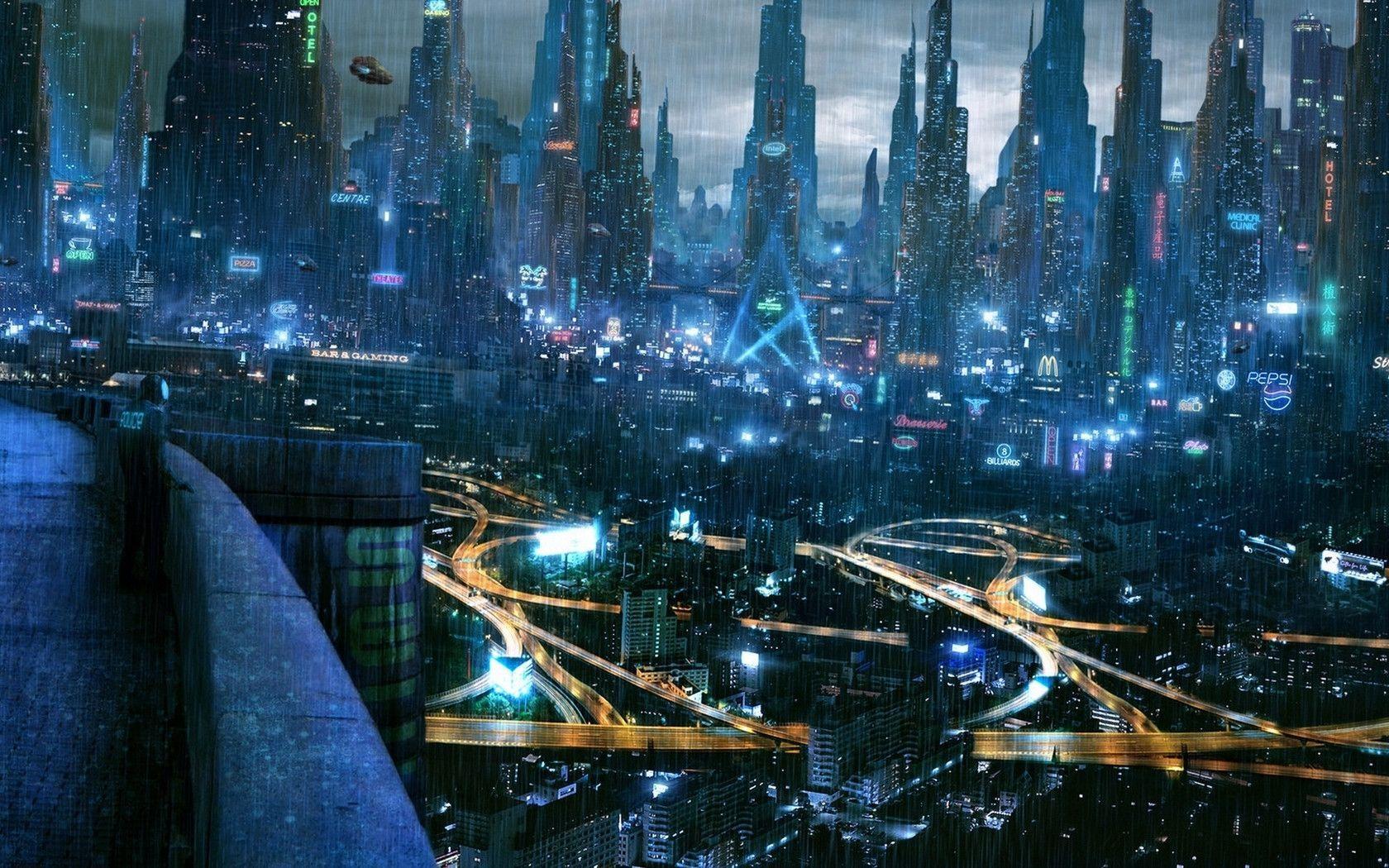 1680x1050 Cyberpunk Wallpaper