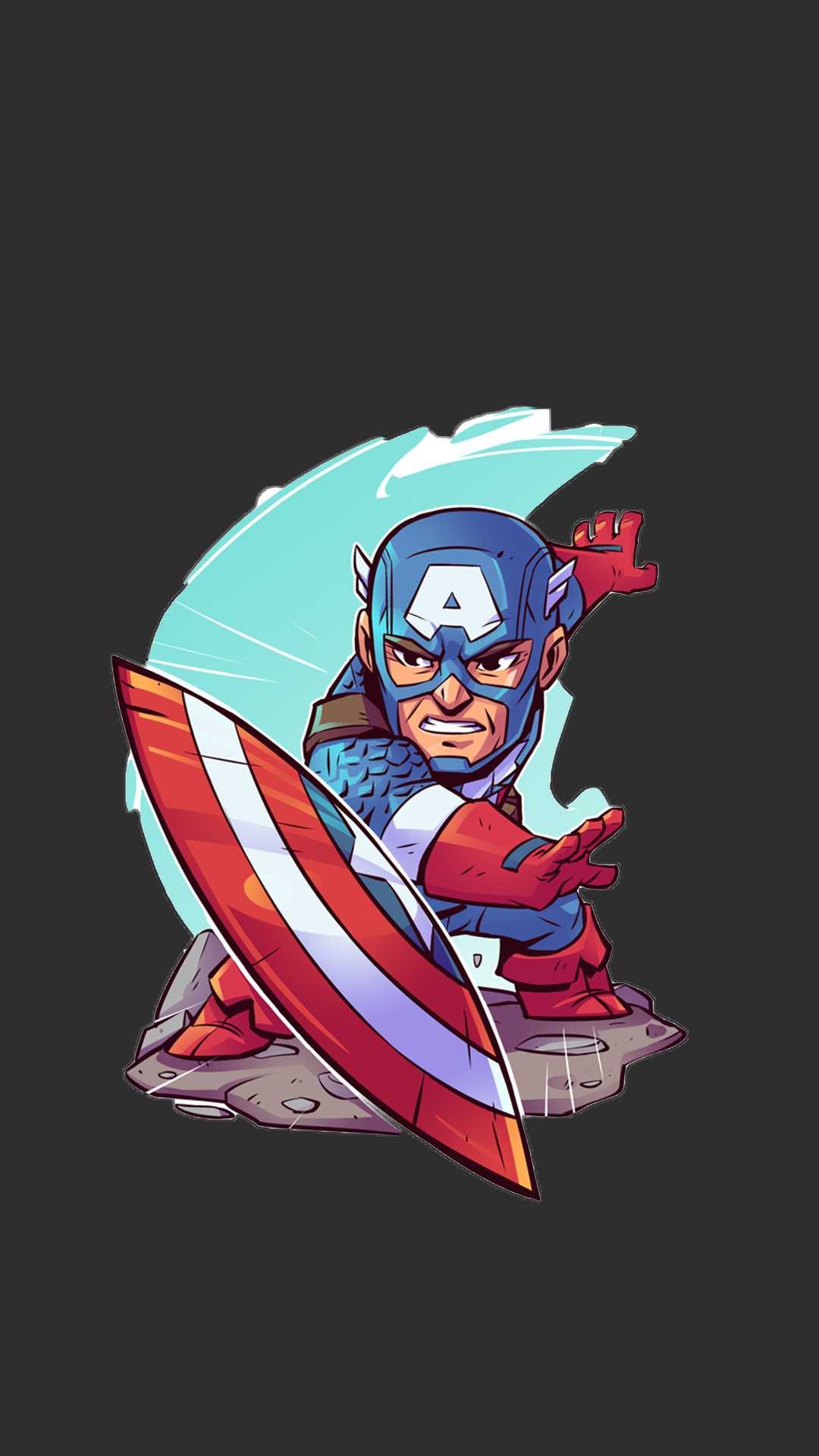 1080x1920 Captain America Animated Art Wallpaper