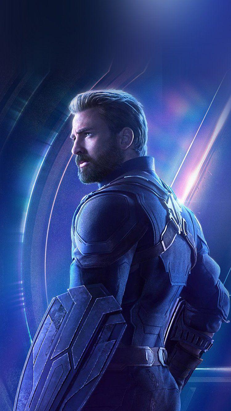 750x1334 iPhone wallpaper. captain america avengers hero
