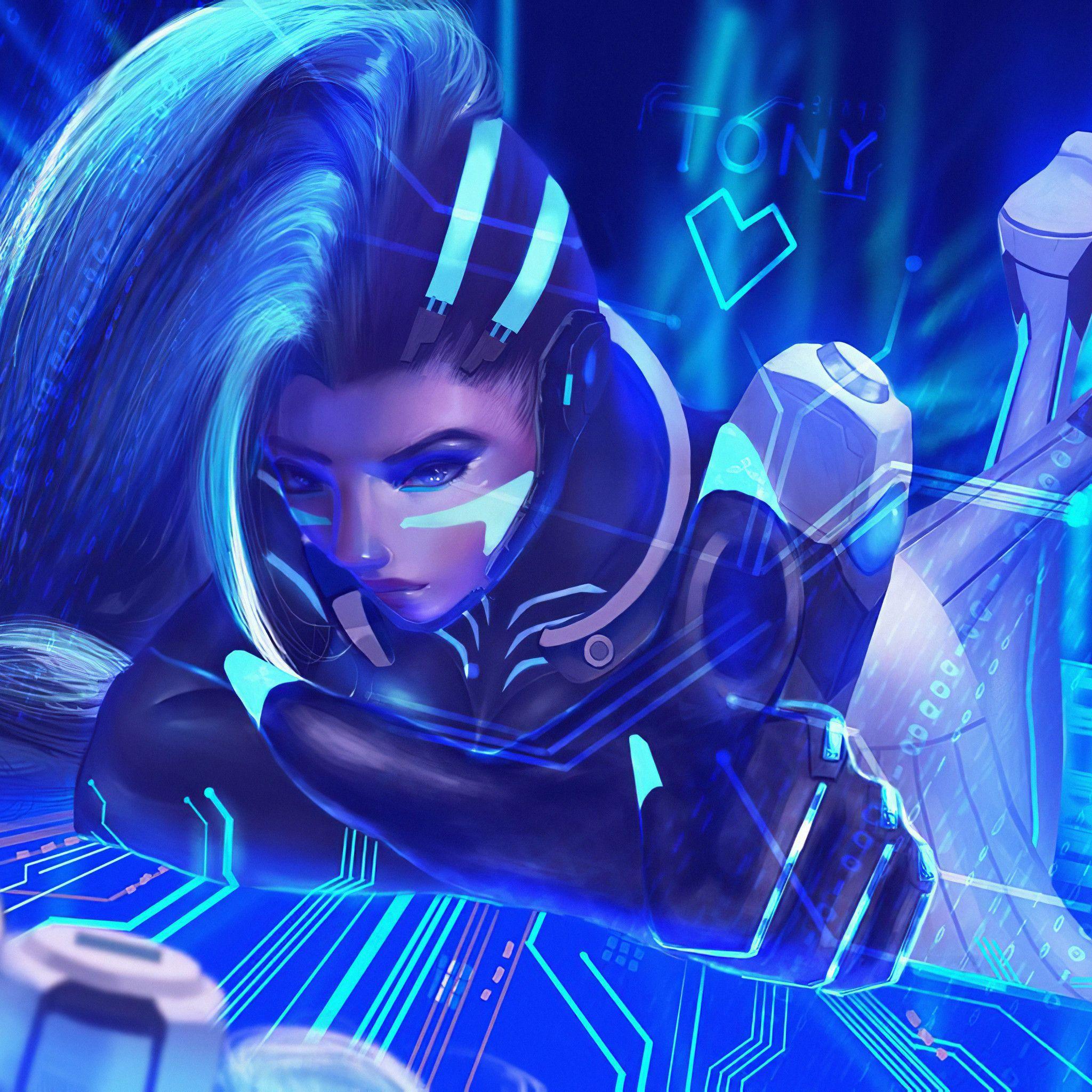 2048x2048 Sombra In Cyber Space iPad Air HD 4k Wallpaper, Image