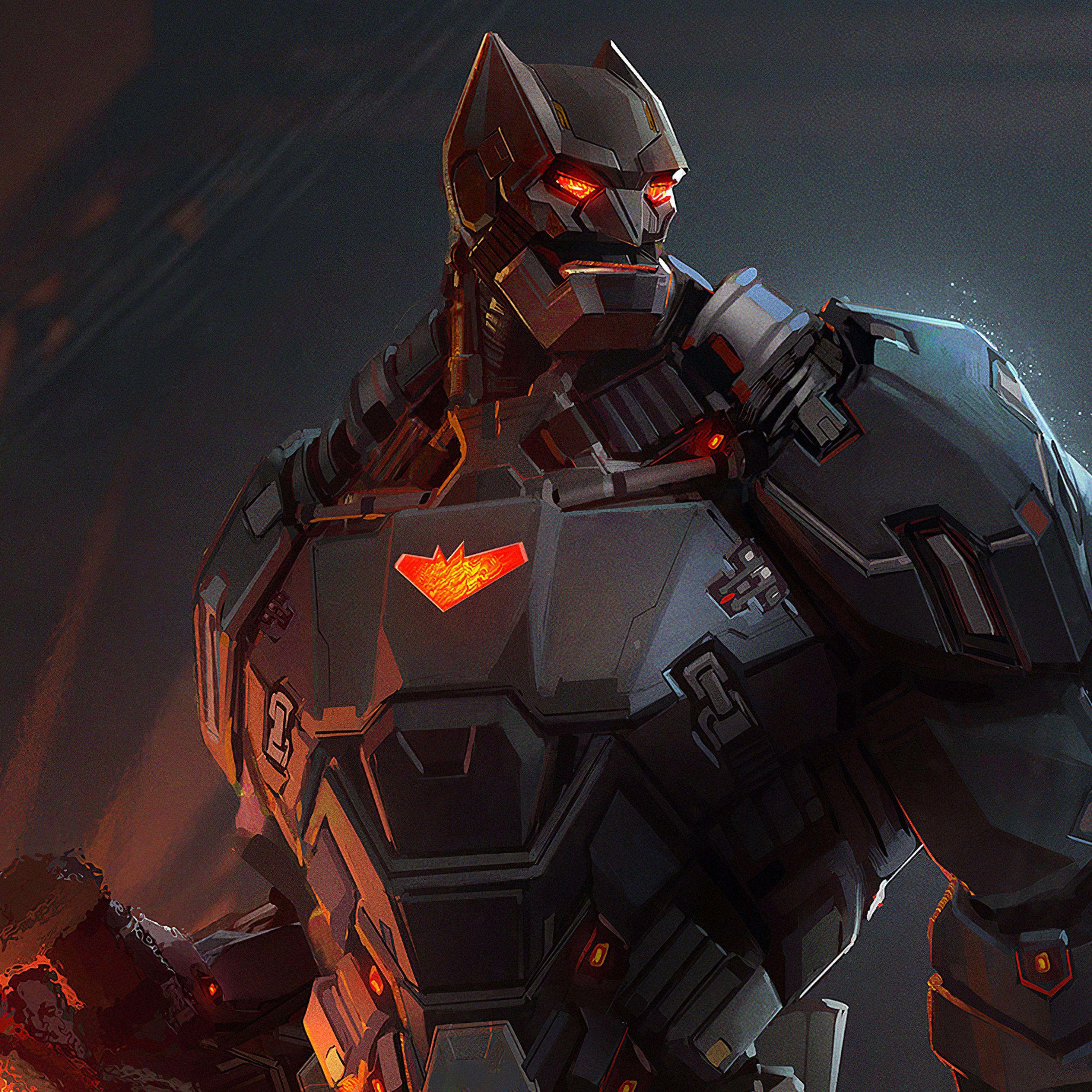 2932x2932 Batman Cyber Artwork iPad Pro Retina Display HD 4k