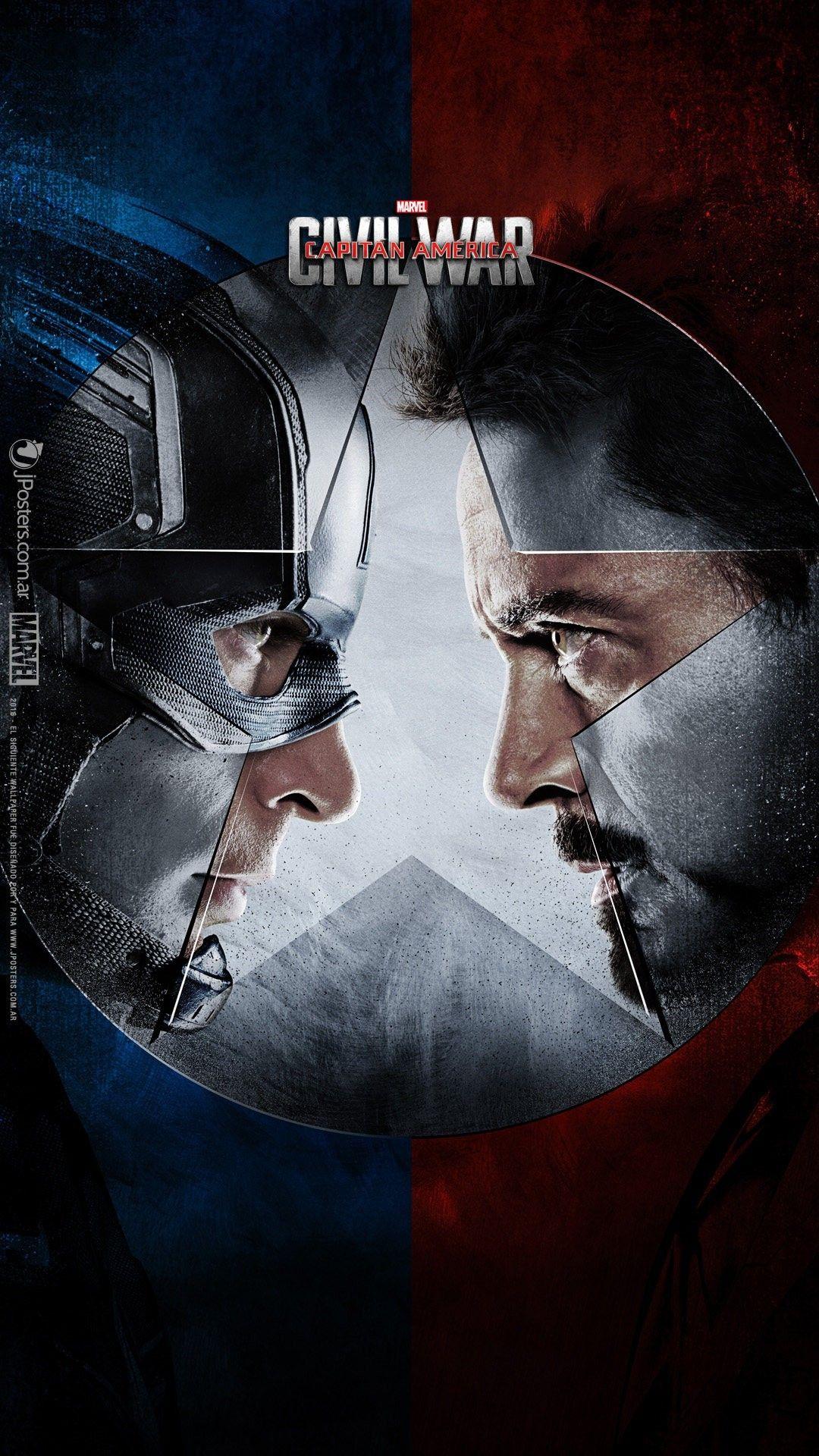 1080x1920 Civil War iPhone Wallpaper